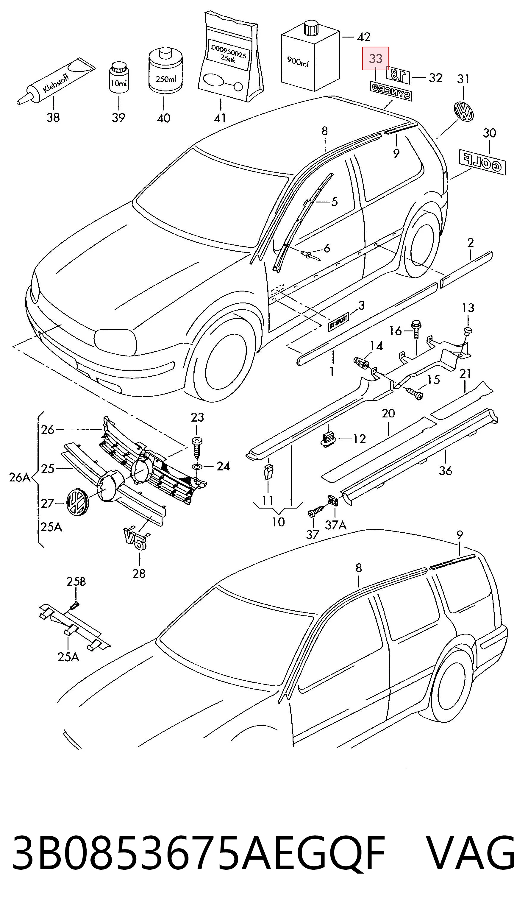 3B0853675AEGQF VAG 