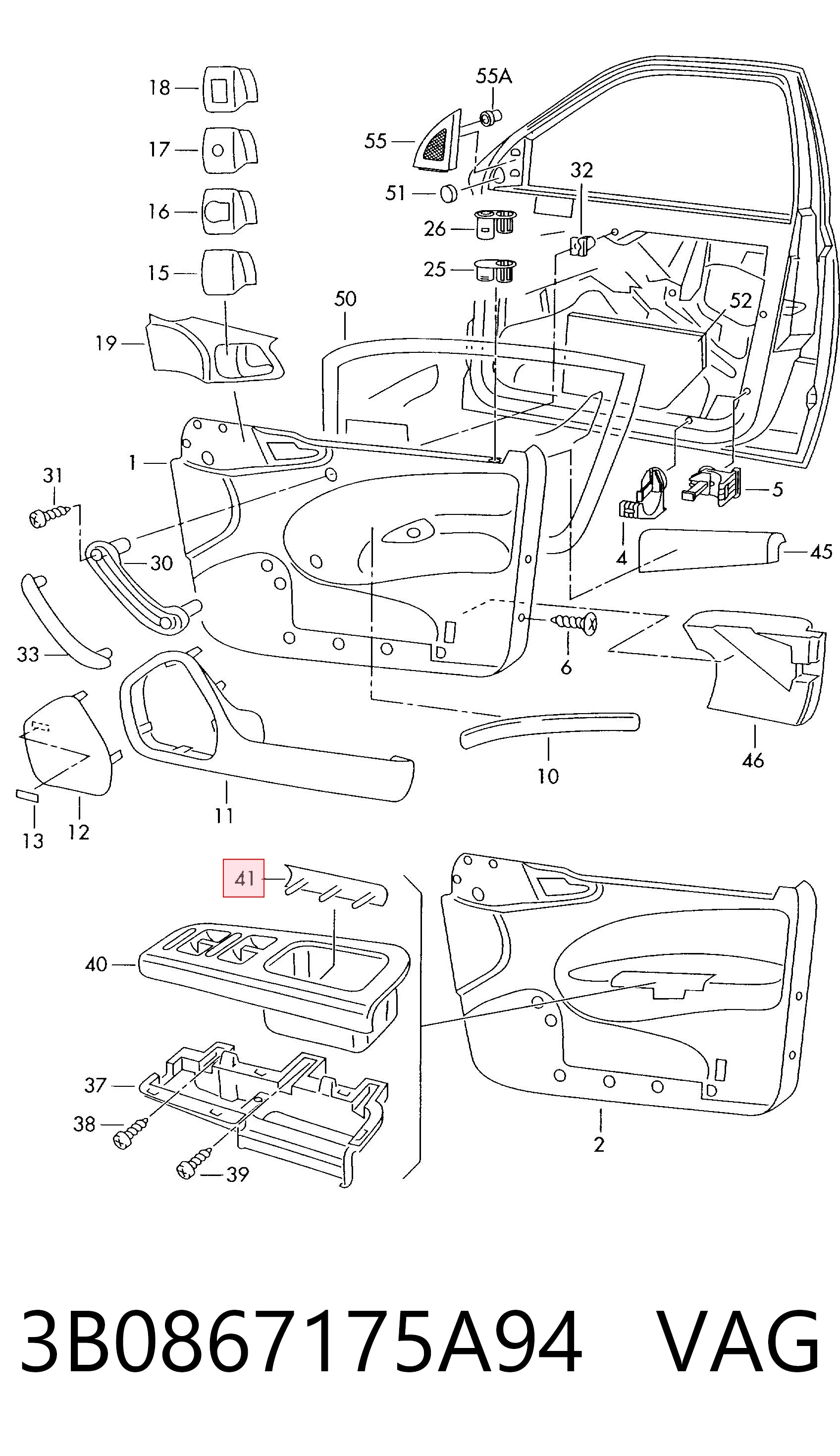  VAG 3B0867175A94 цена, от 0.23 USD