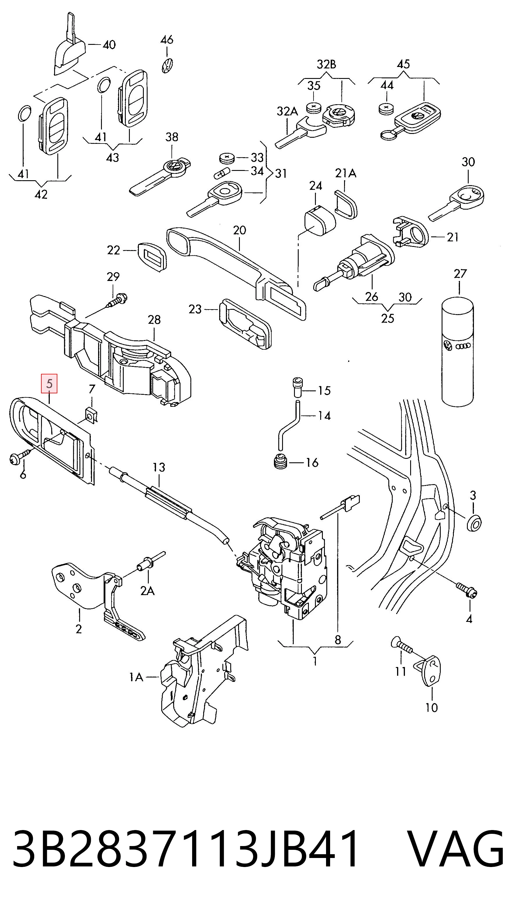 3B2837113JB41 VAG
