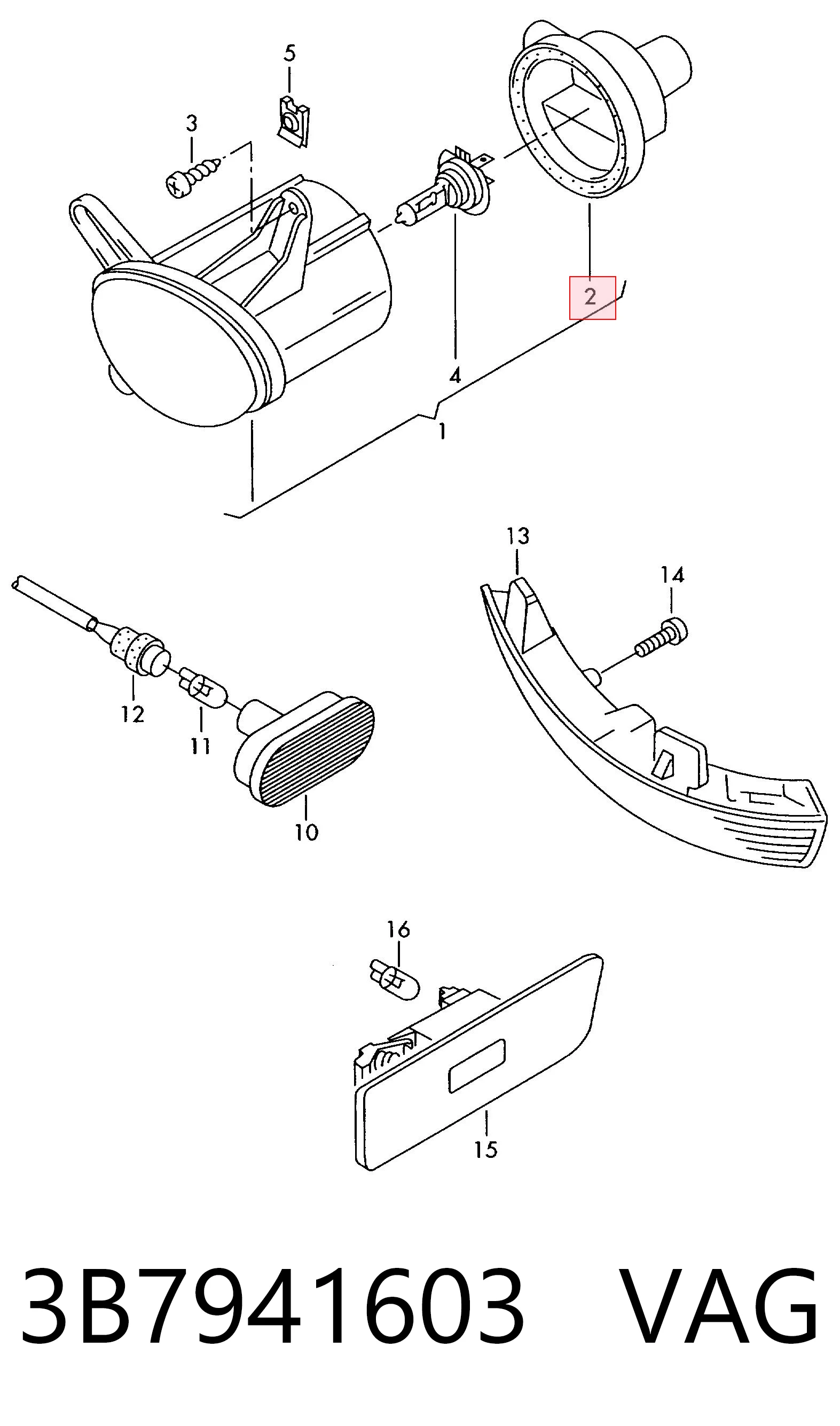 3B7941603 VAG 