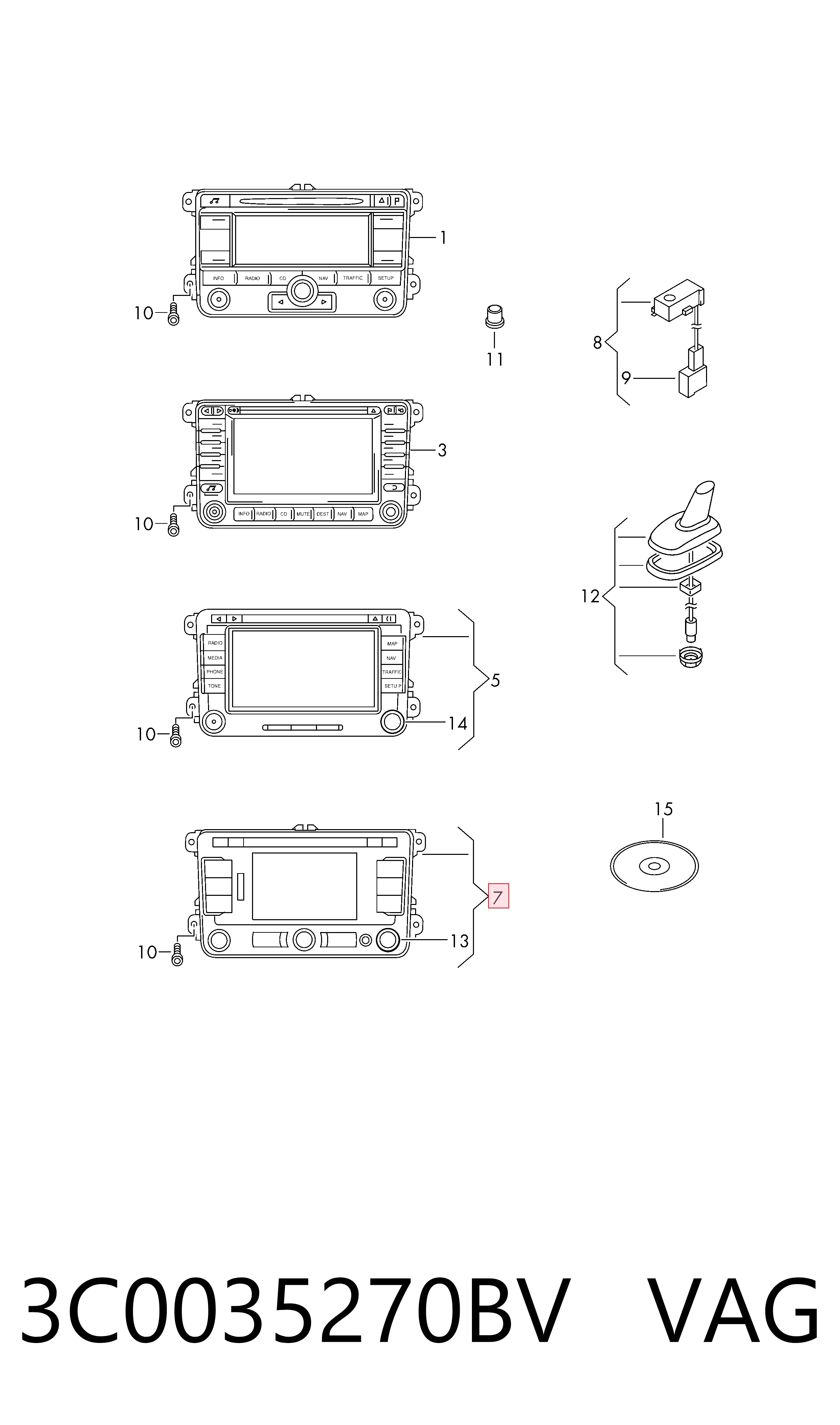 Радиоприемник на Volkswagen Passat B7 362
