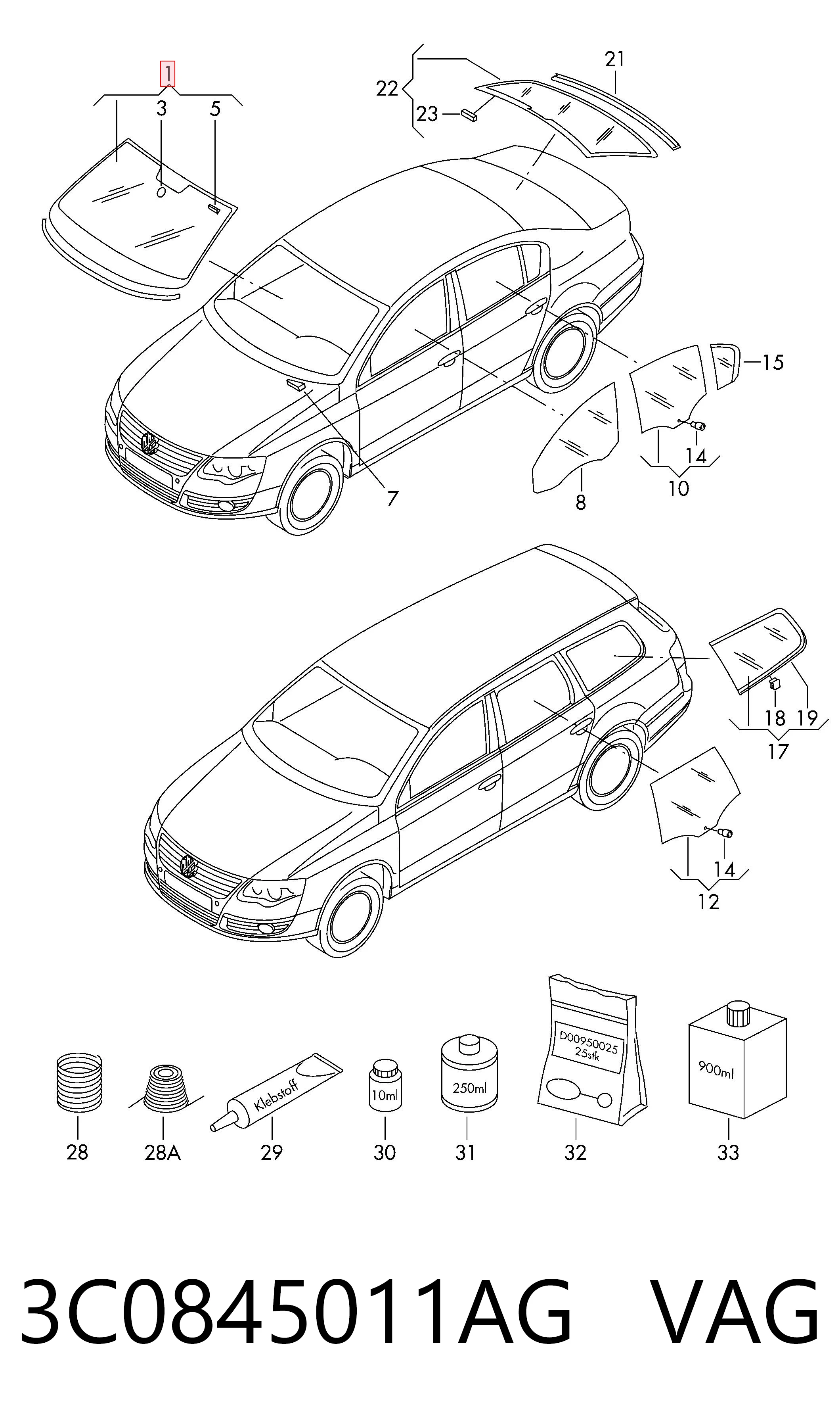 AB28623A Pilkington Автостекло
