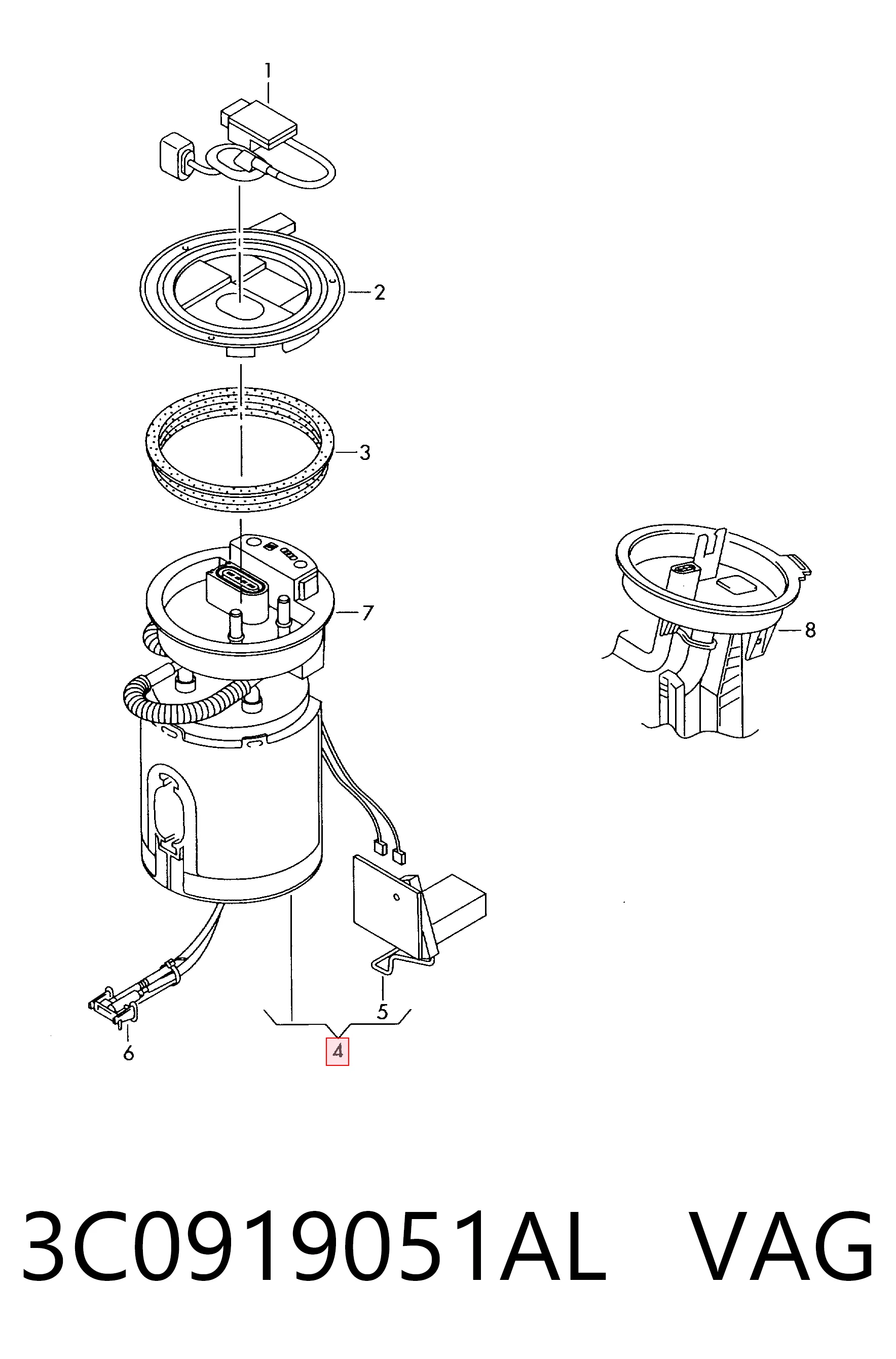 Топливный насос Magneti Marelli MAM00381M