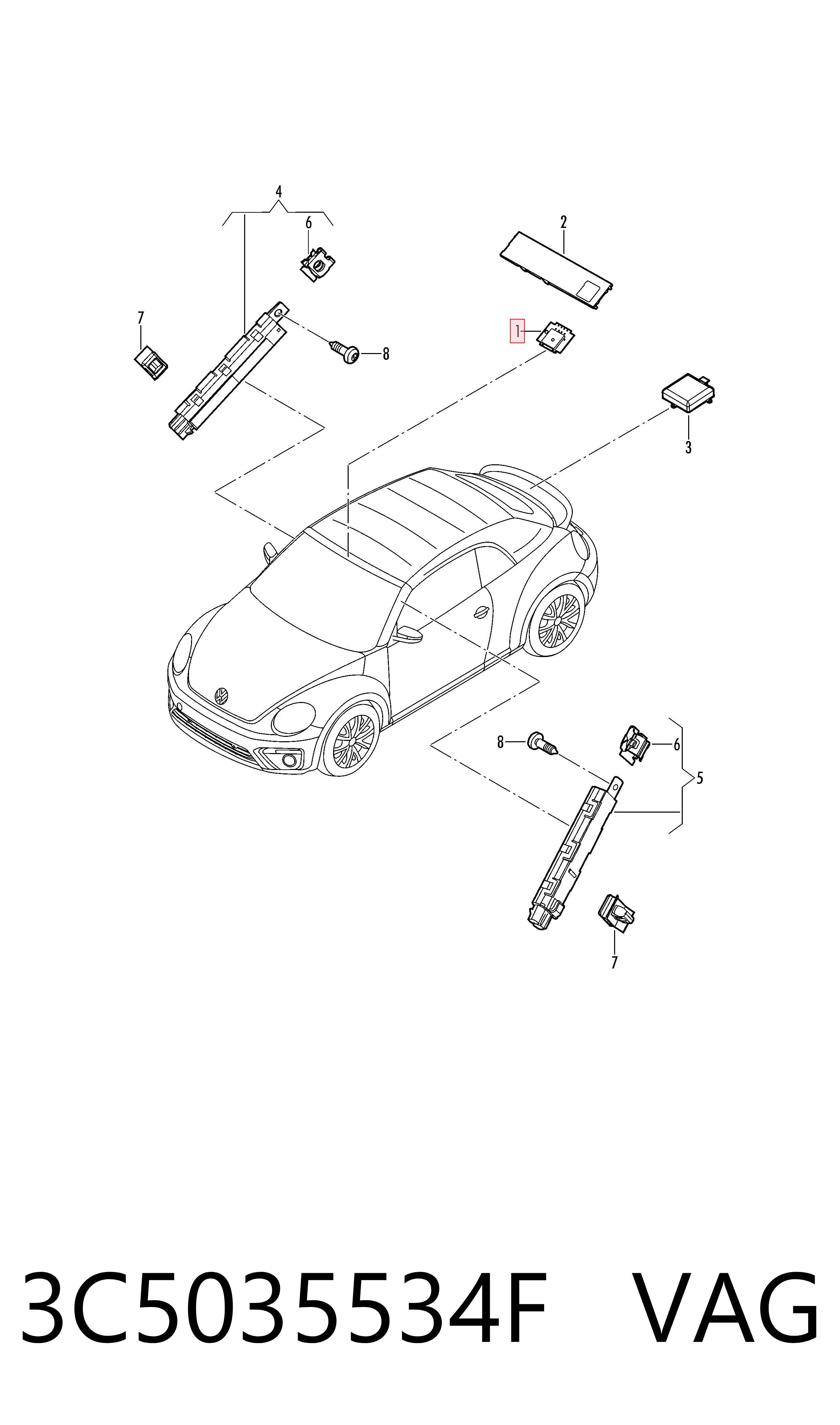  VAG 3C5035534F цена, от 19.21 USD