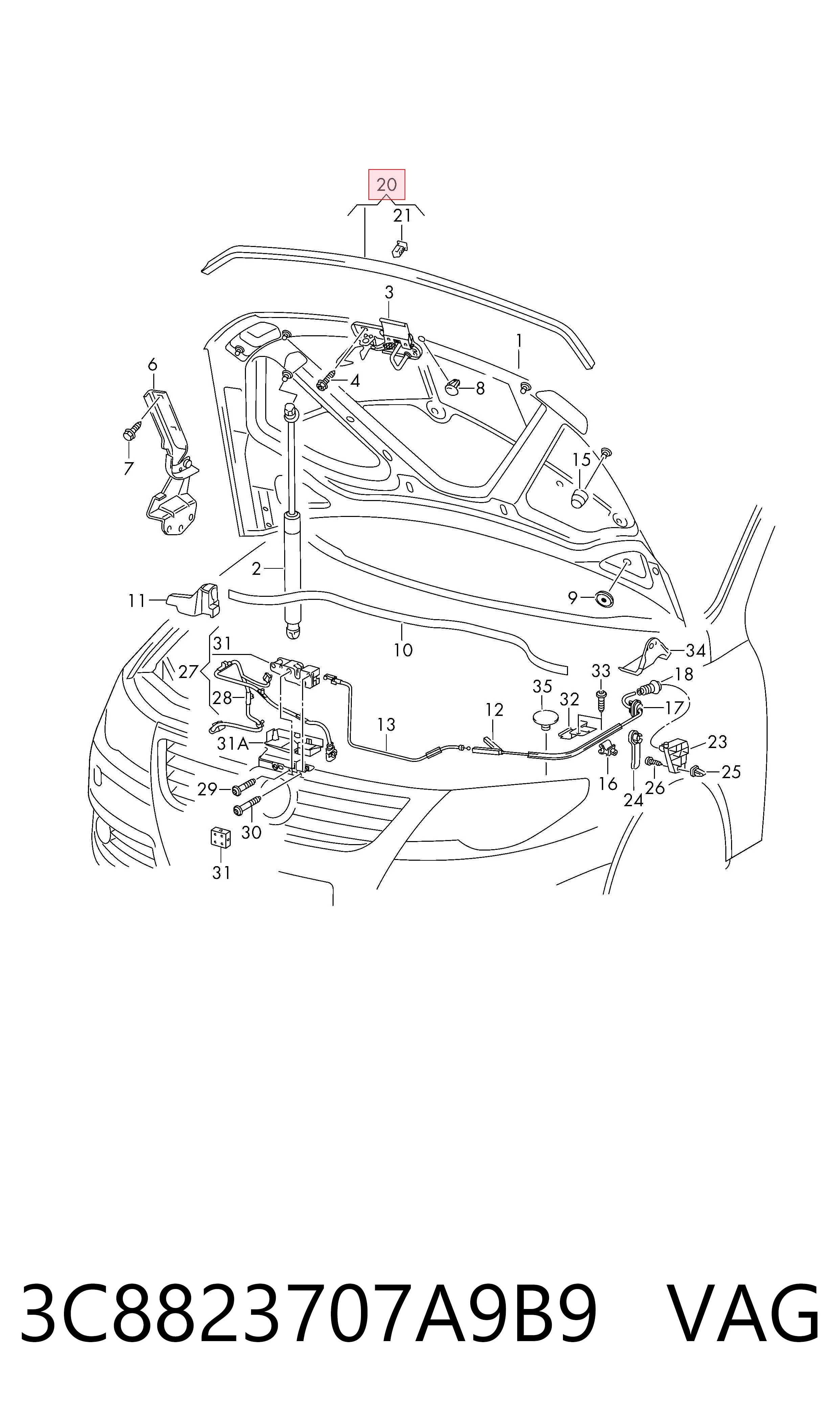 3C8823707A9B9 VAG