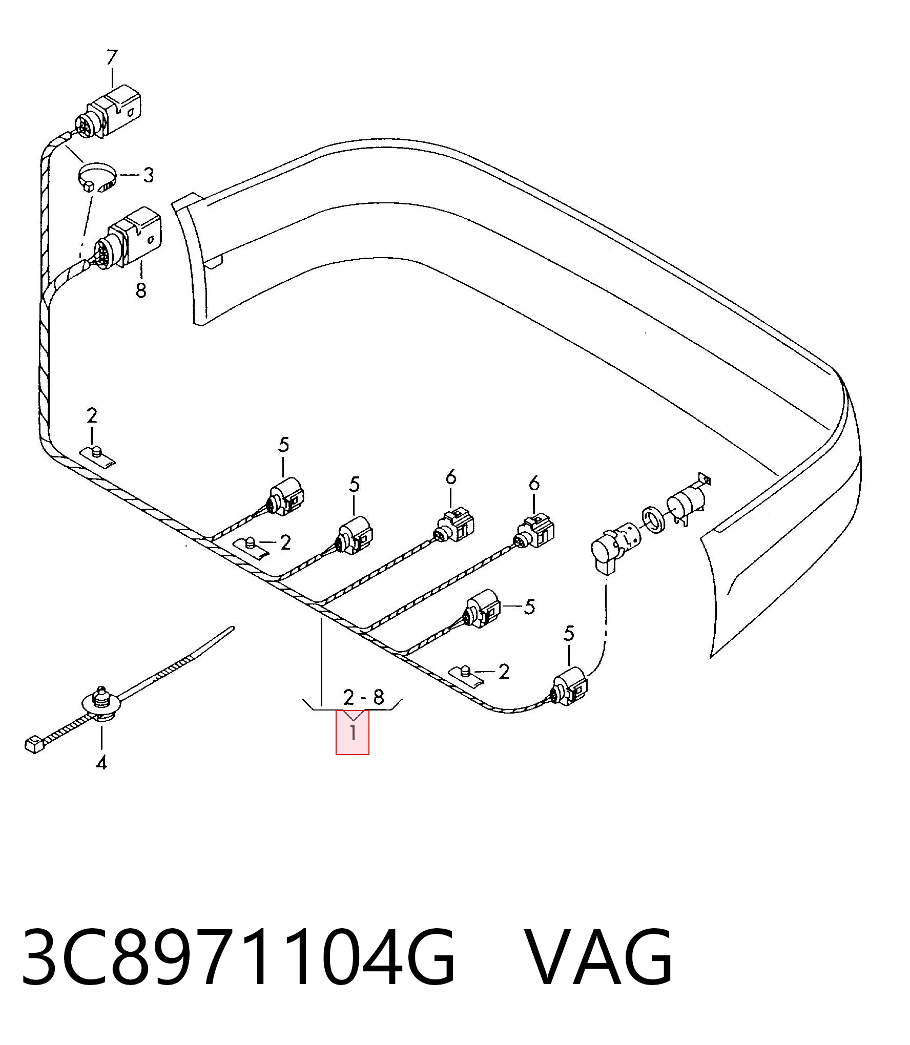 3C8971104G VAG 