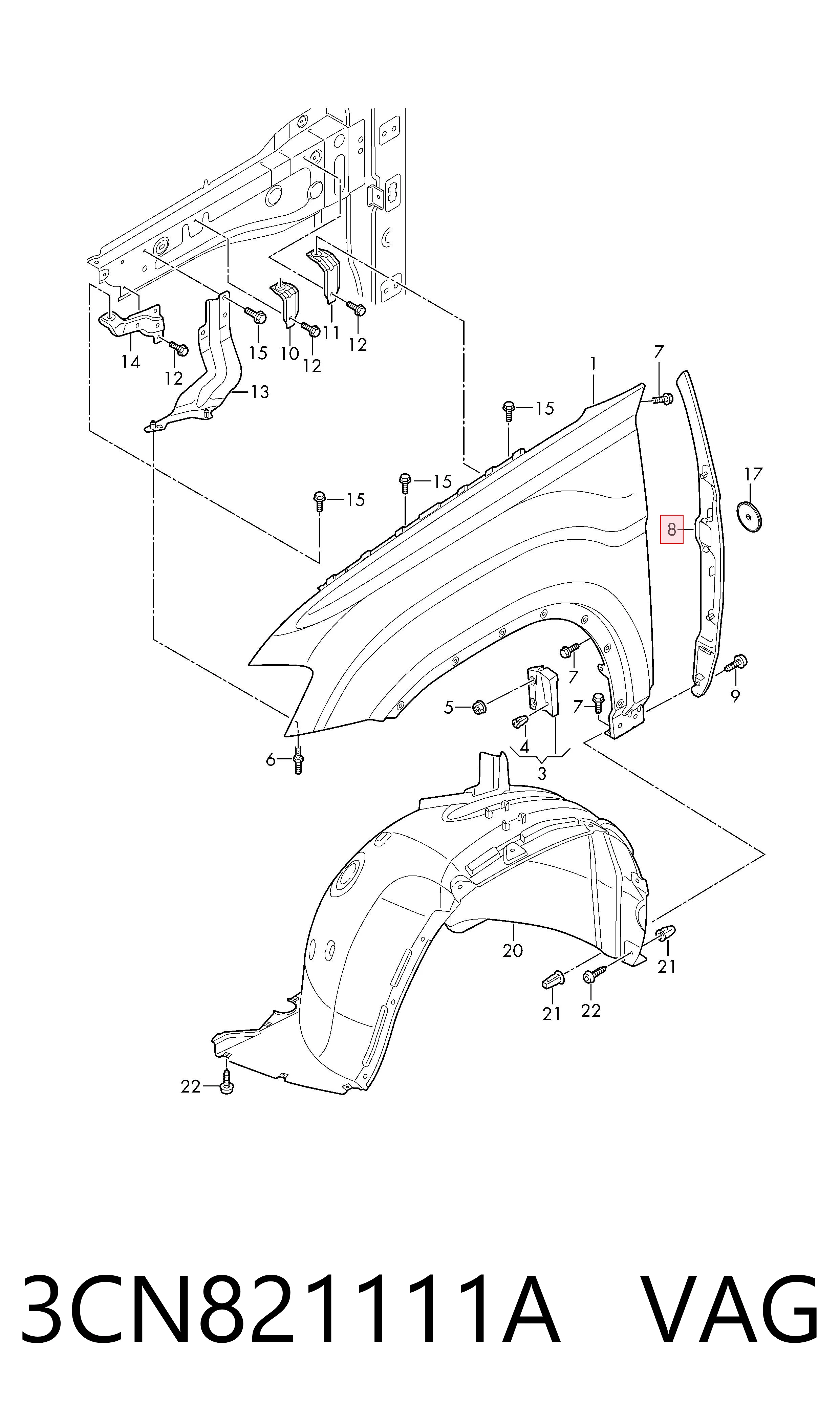 3CN821111A VAG 