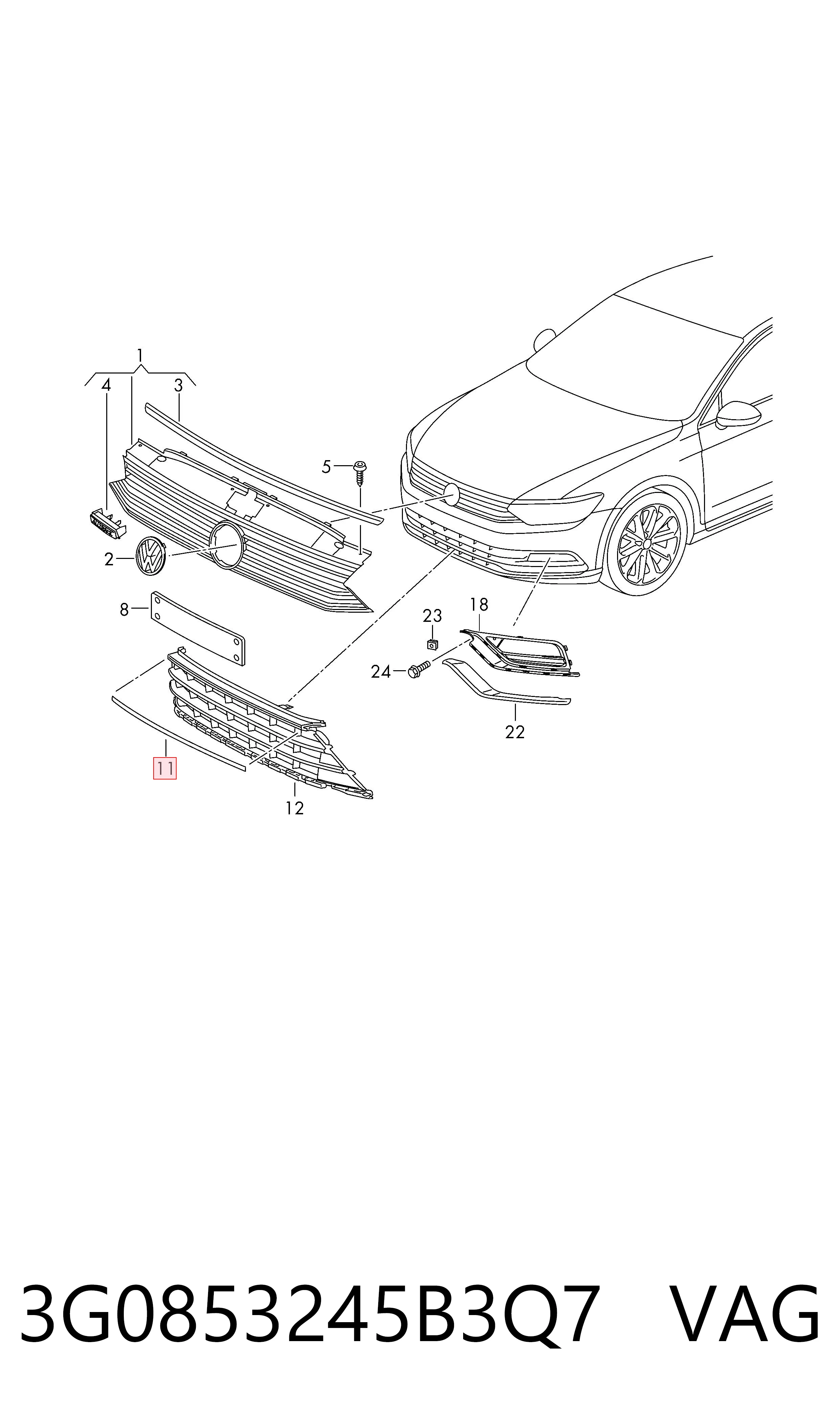 3G0853245B3Q7 VAG 