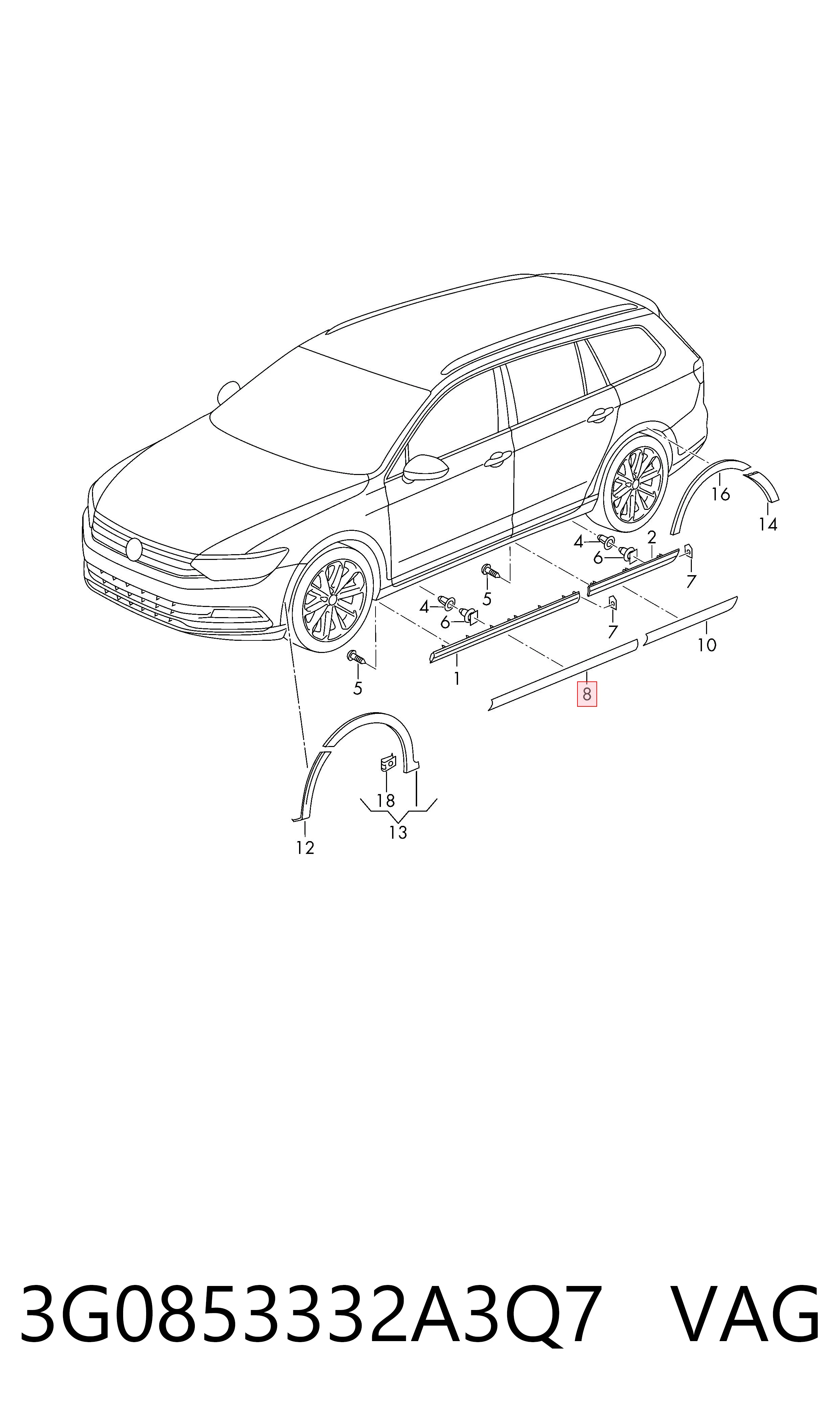 Купить 3G0853332A3Q7 VAG 