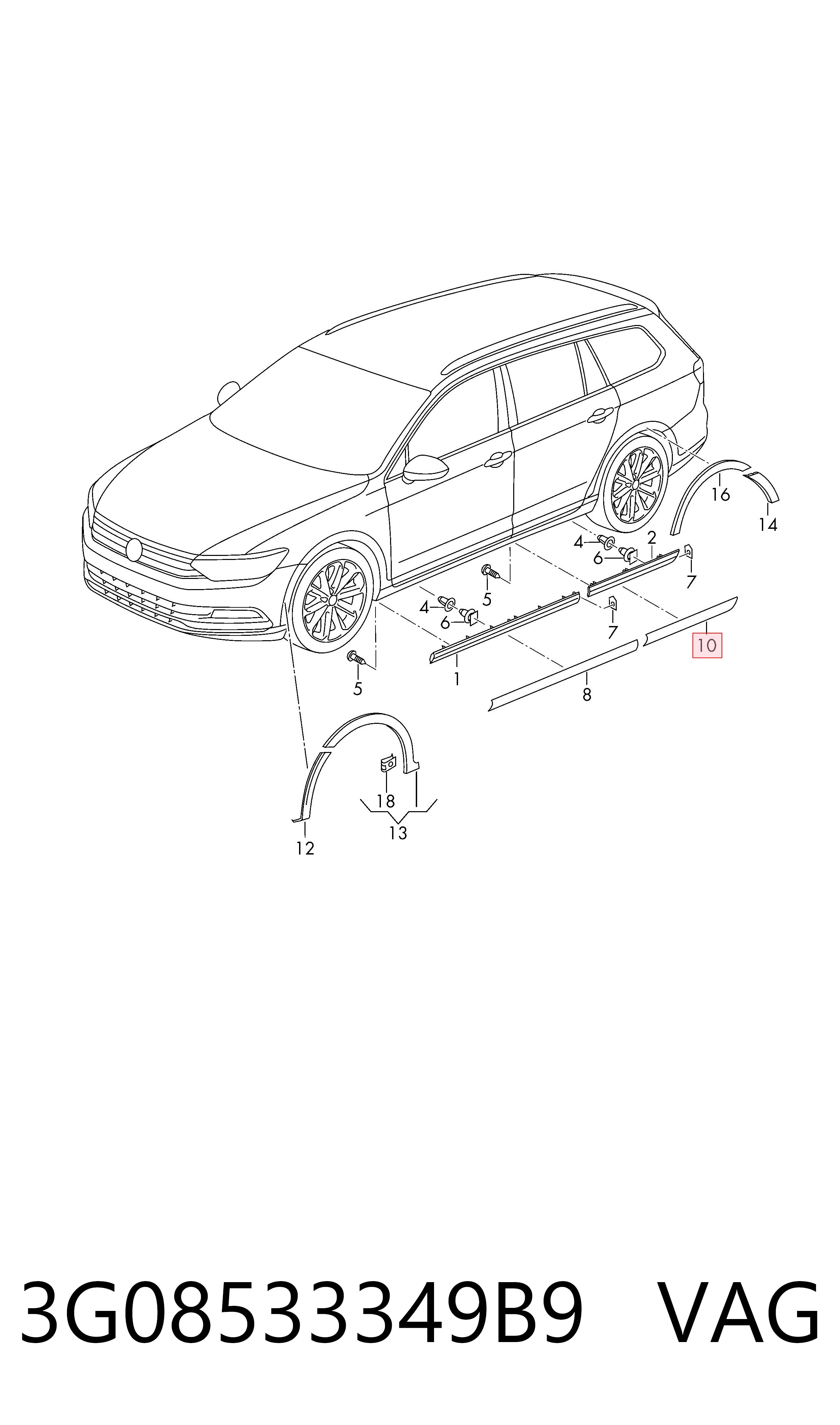 VAG 3G08533349B9 цена, от 81.46 USD