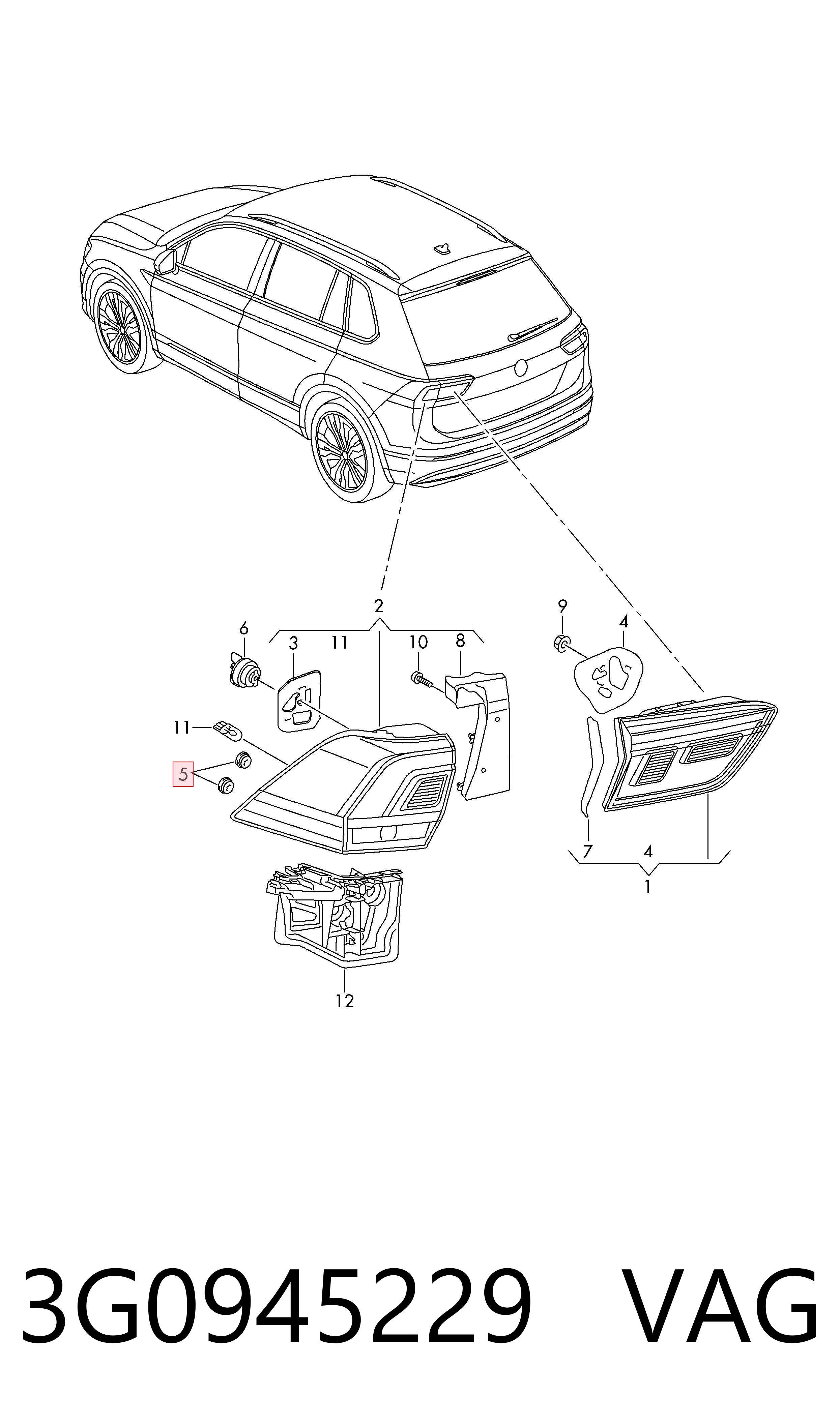  VAG 3G0945229 цена, от 0.68 USD