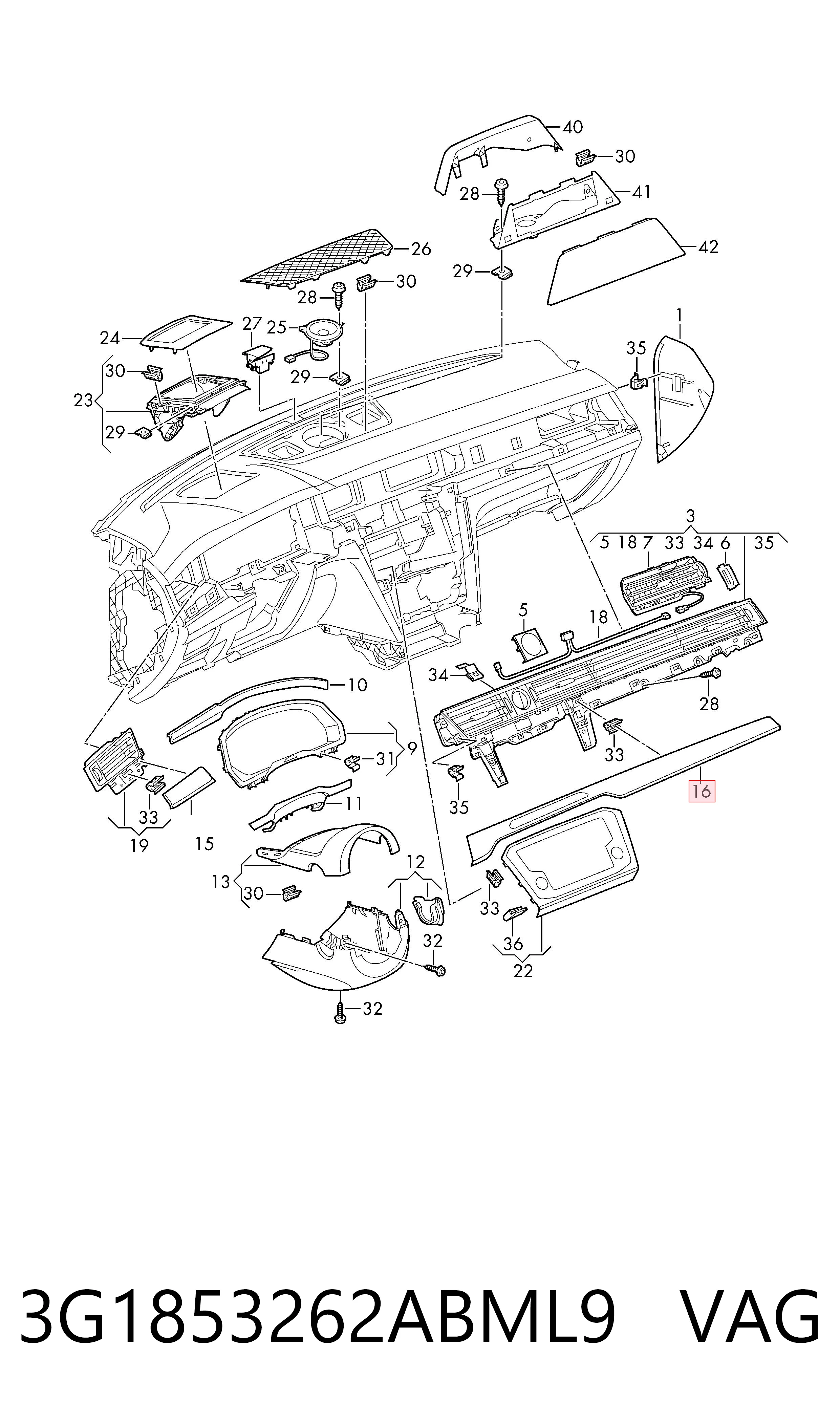  VAG 3G1853262ABML9 цена, от 70.57 USD