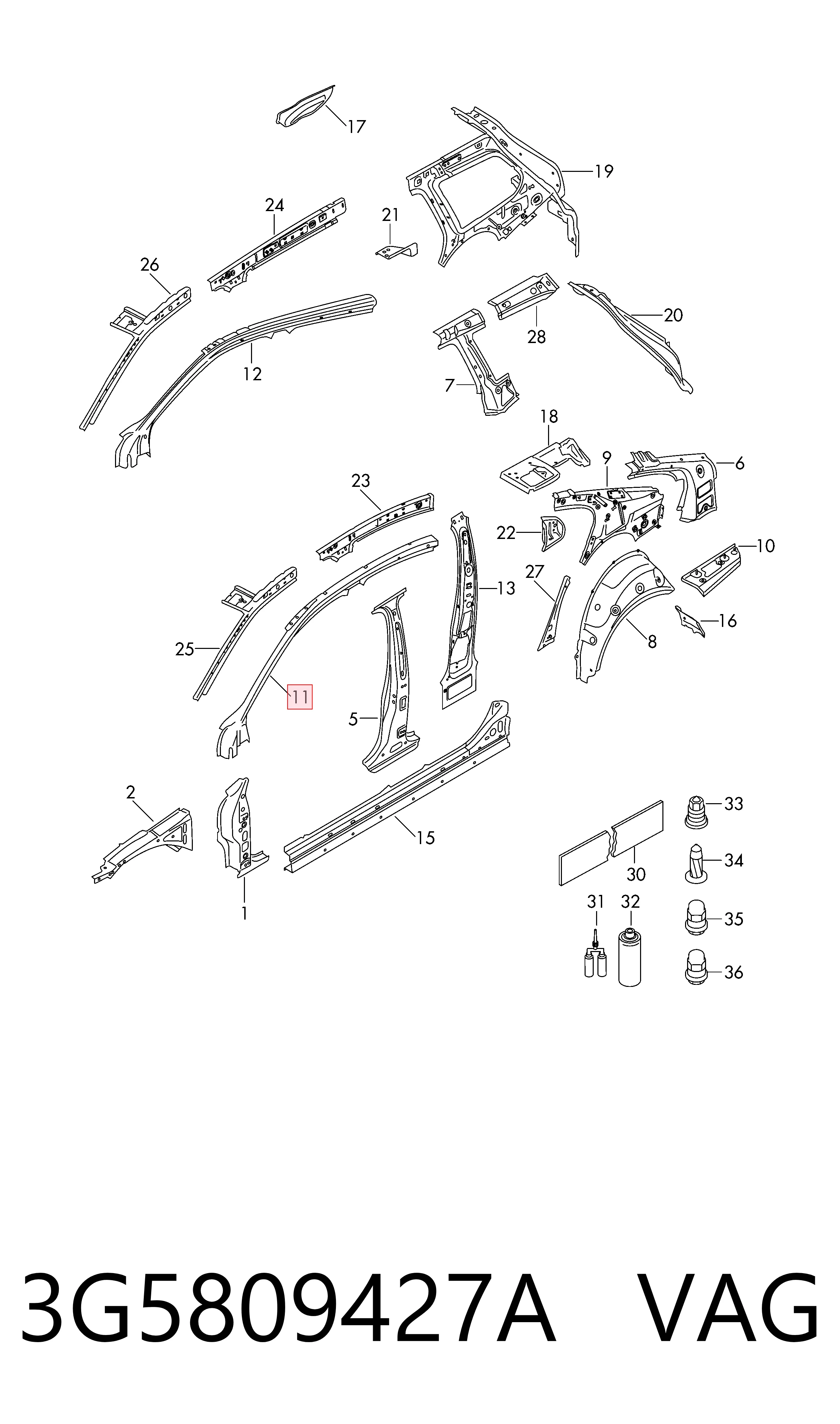 3G5809427A VAG