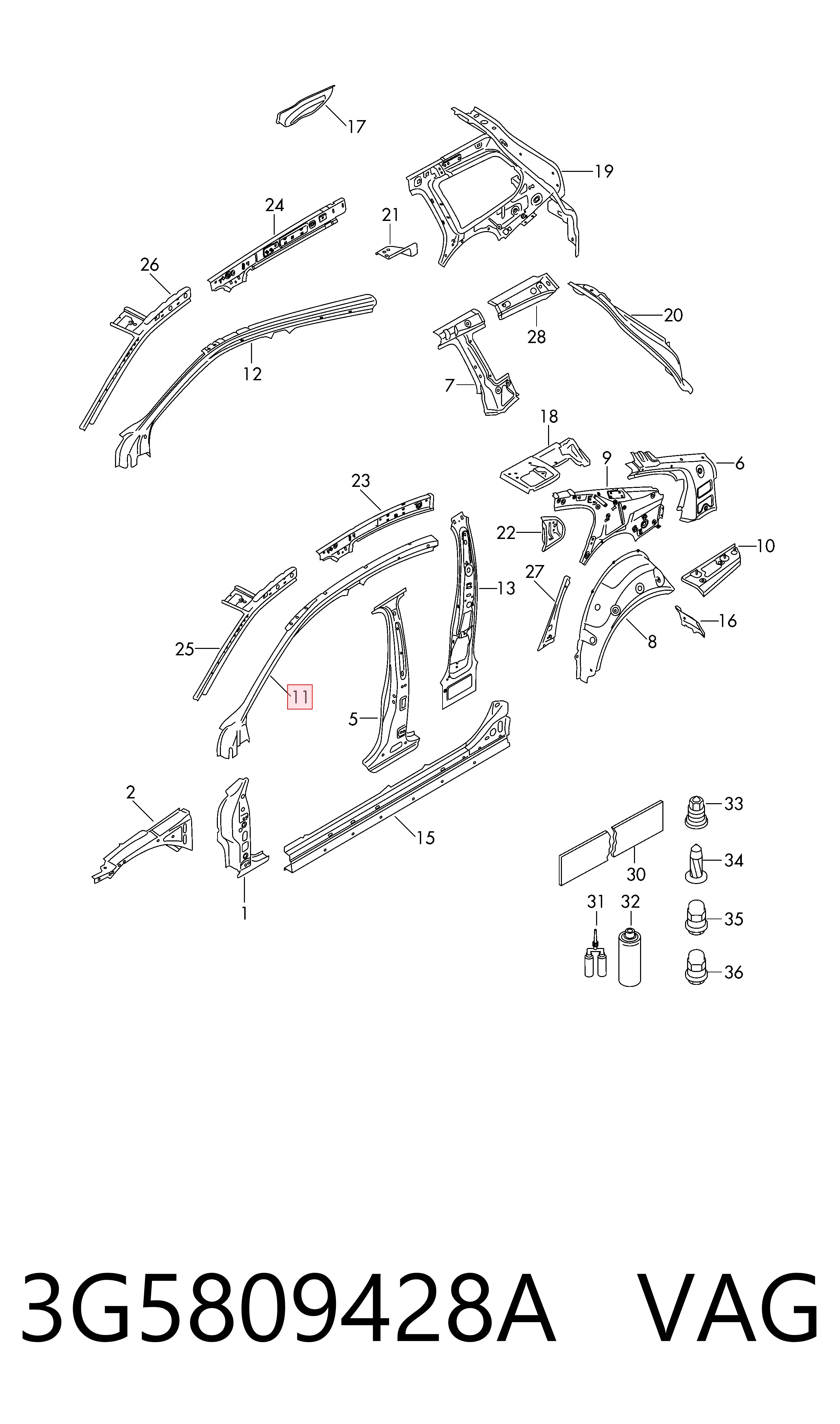 3G5809428A VAG