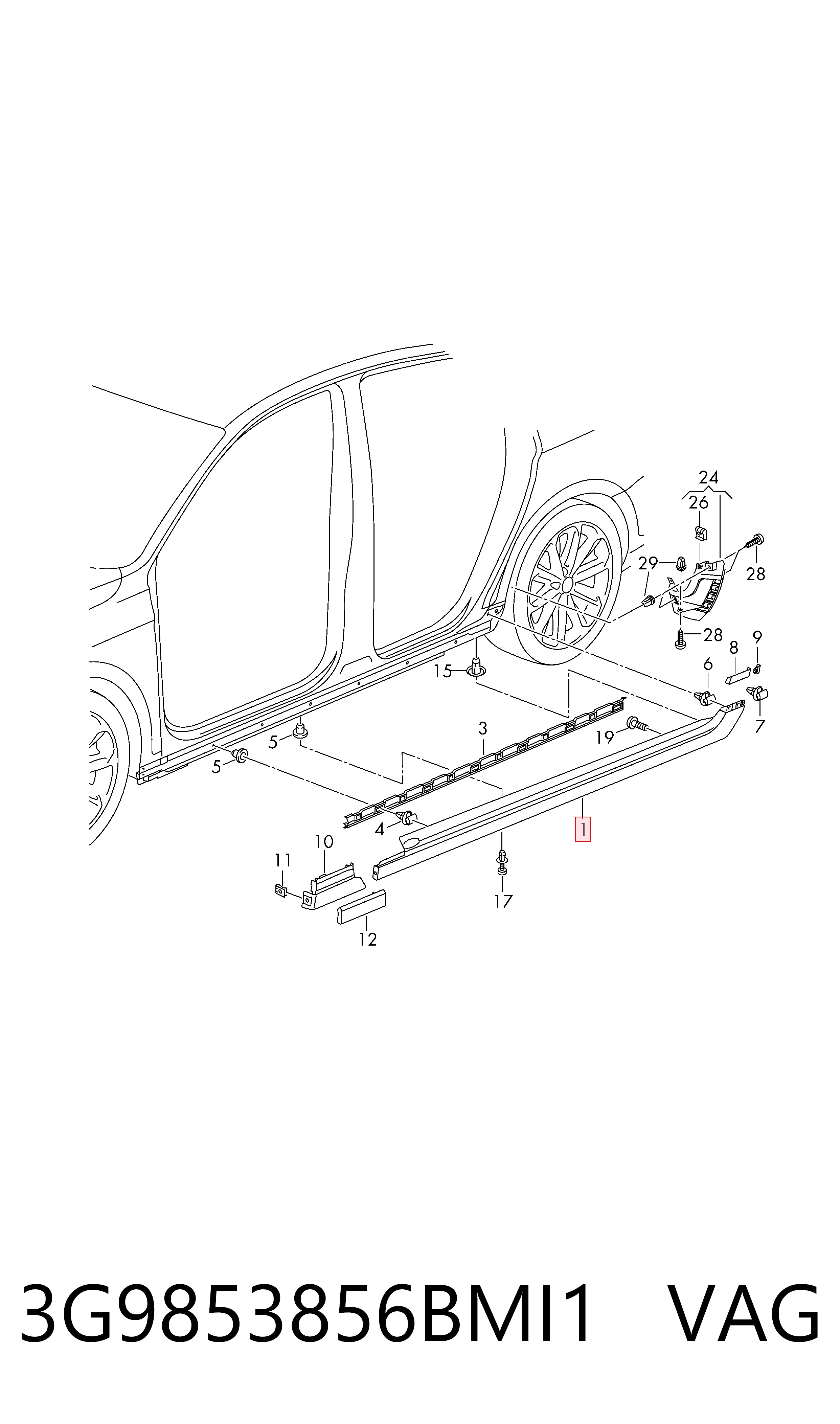 3G9853856BMI1 VAG 