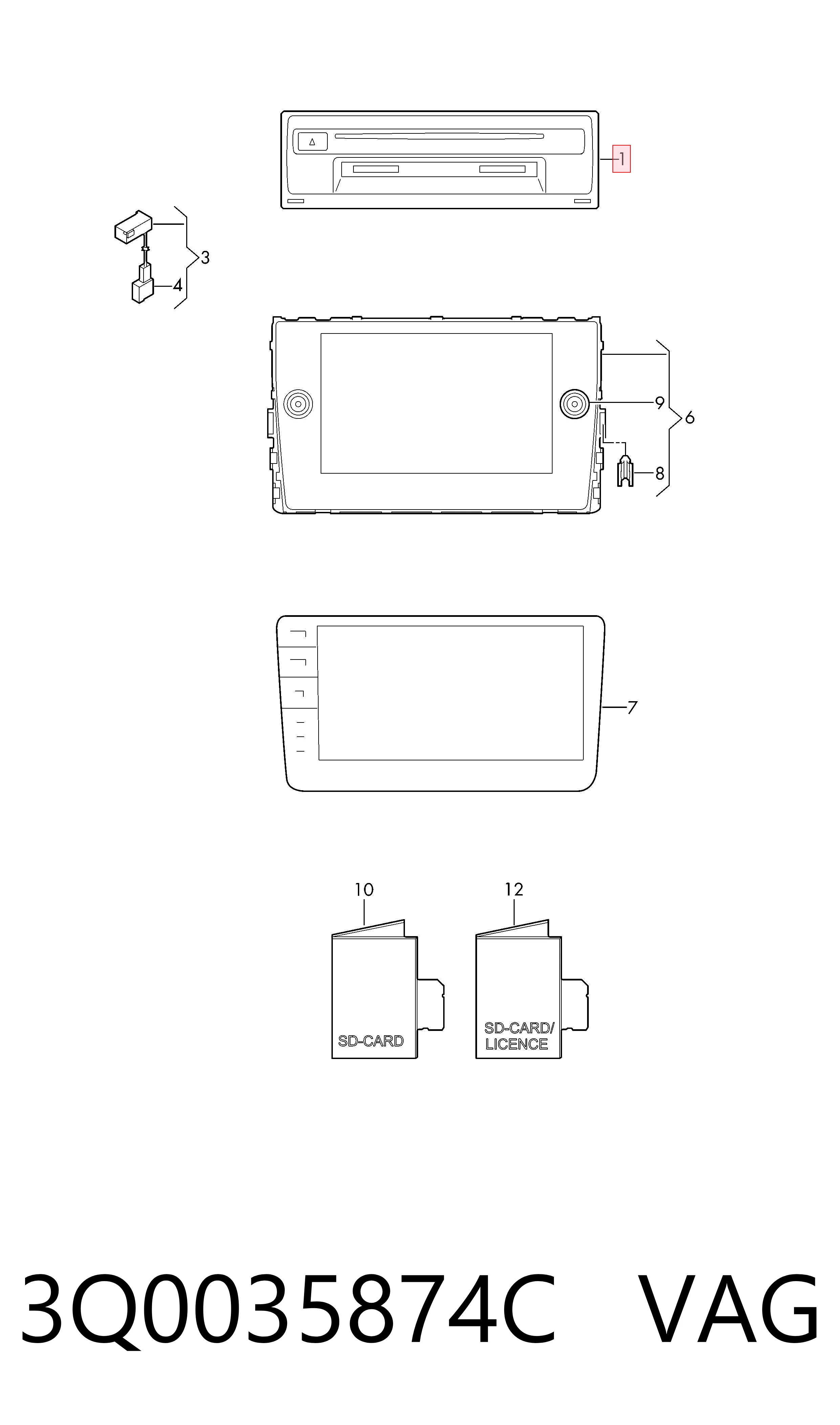  VAG 3Q0035874C цена, от 537.73 USD