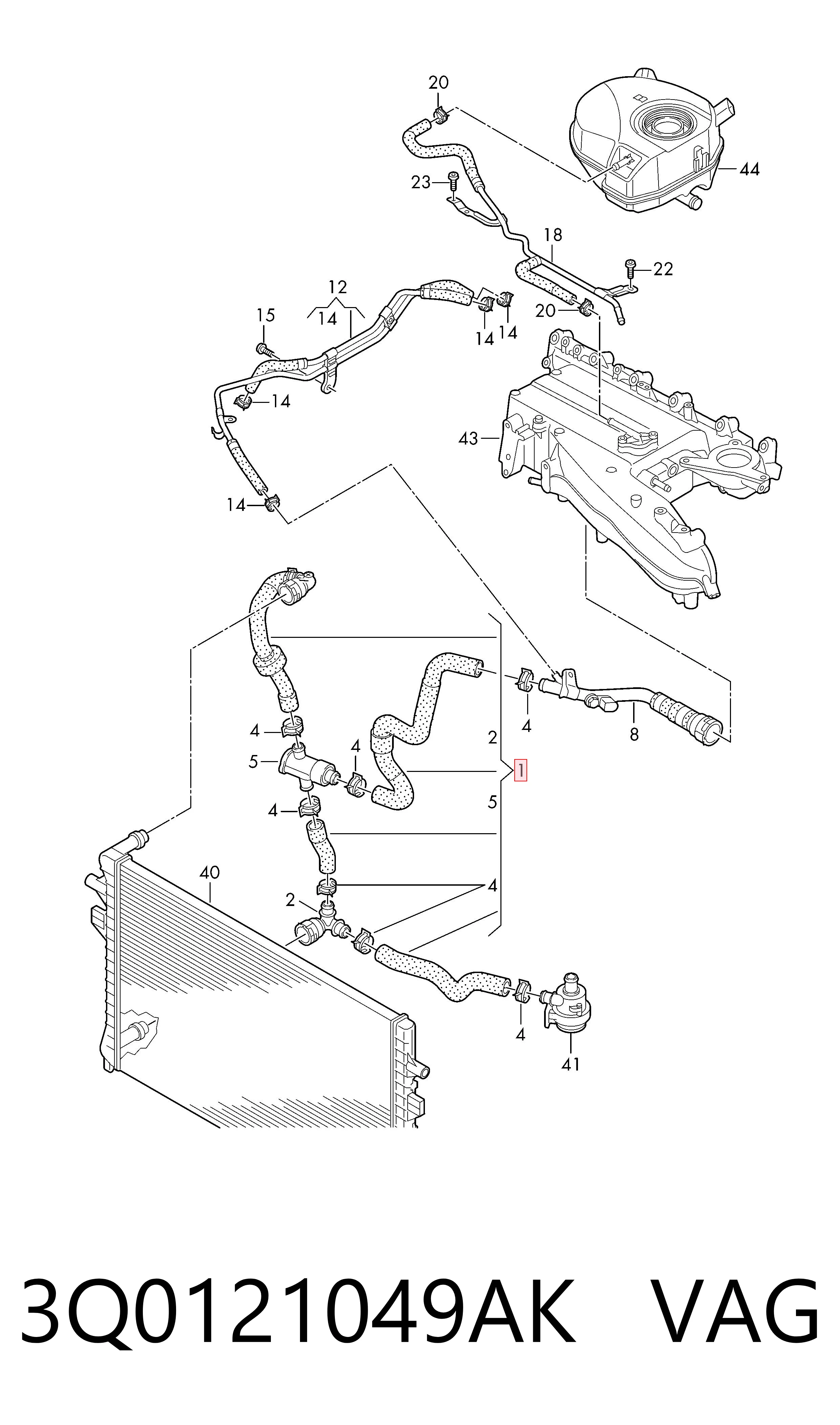 3Q0121049AK VAG 