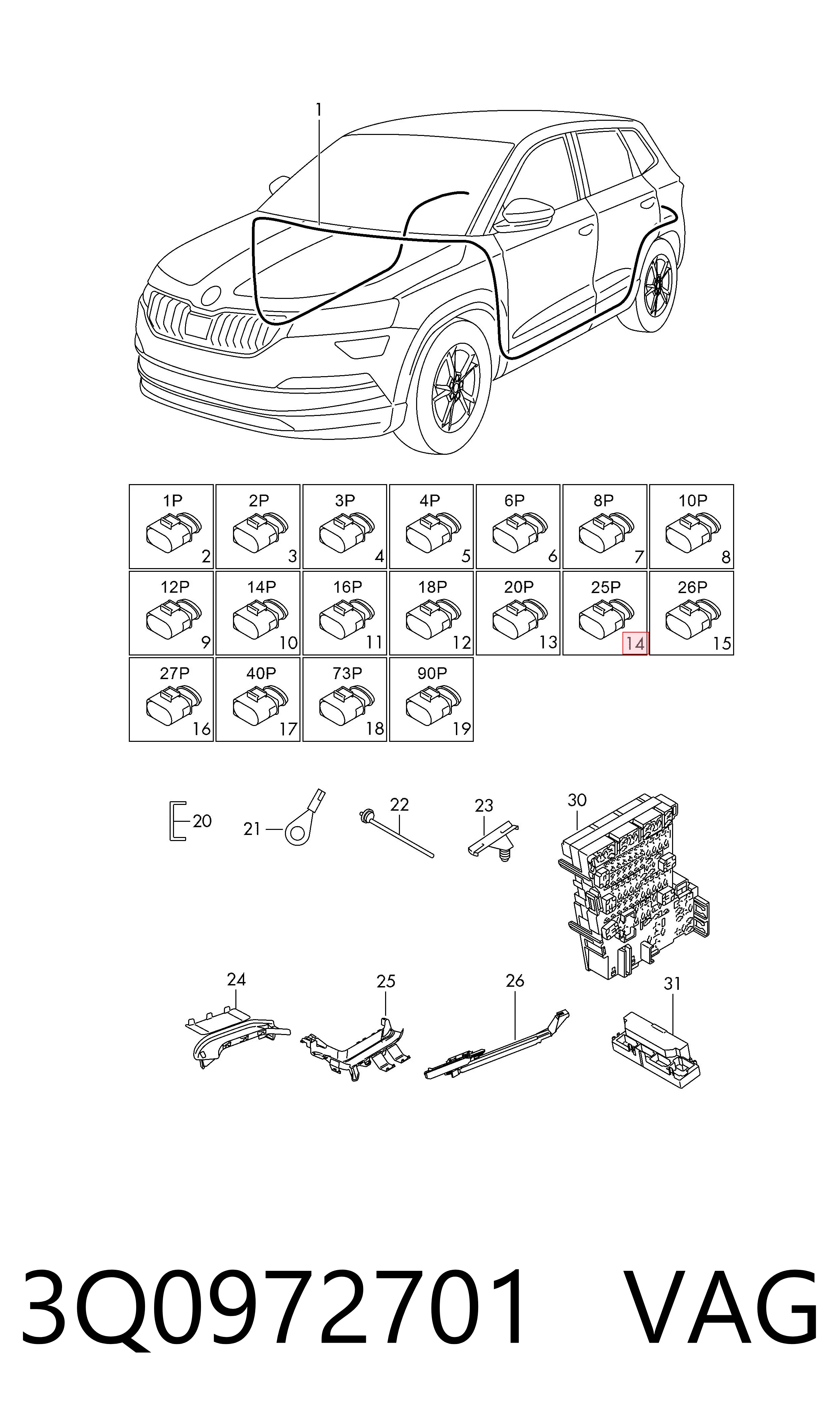 3Q0972701 VAG 
