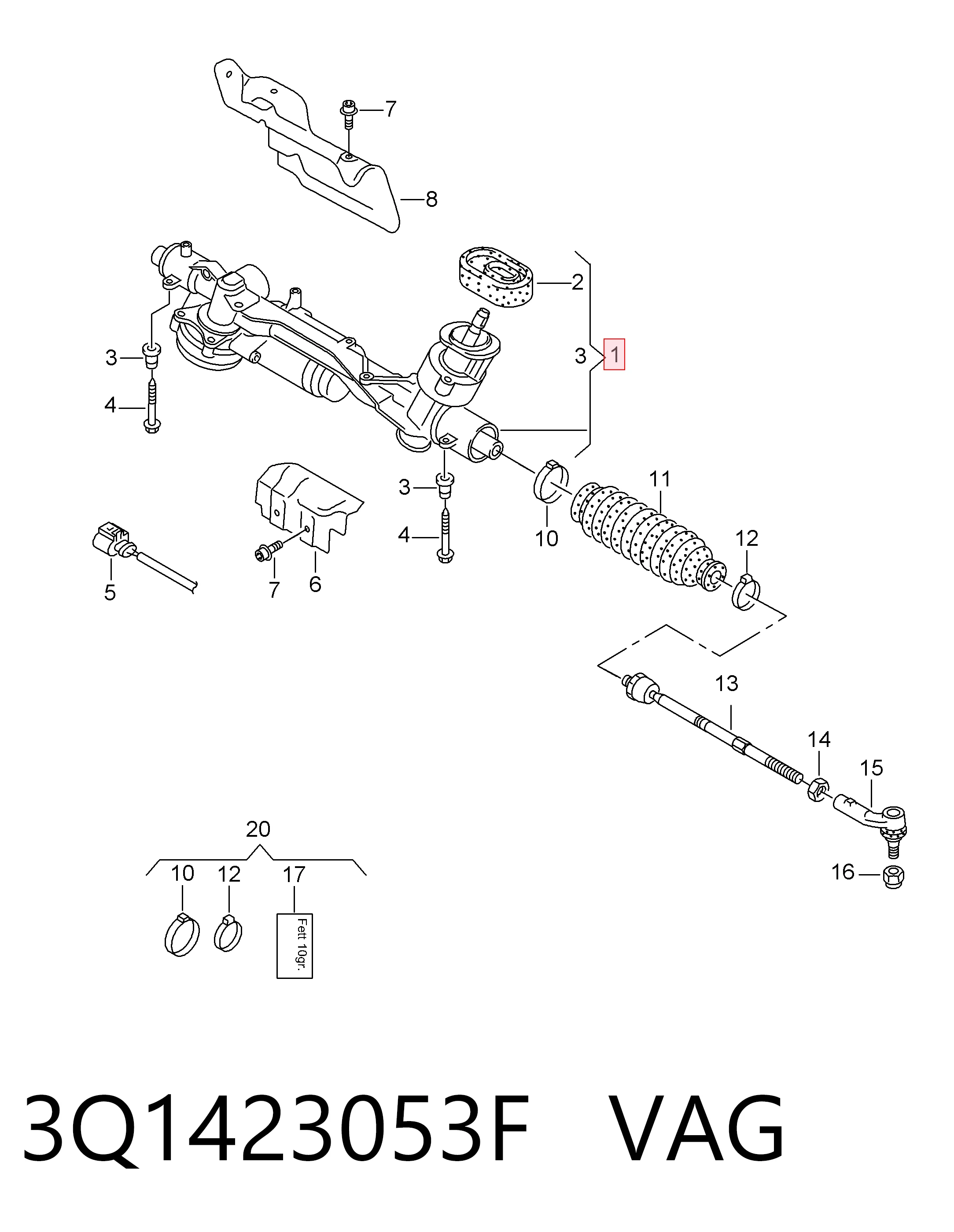 Рулевая рейка 7817974564 Bosch