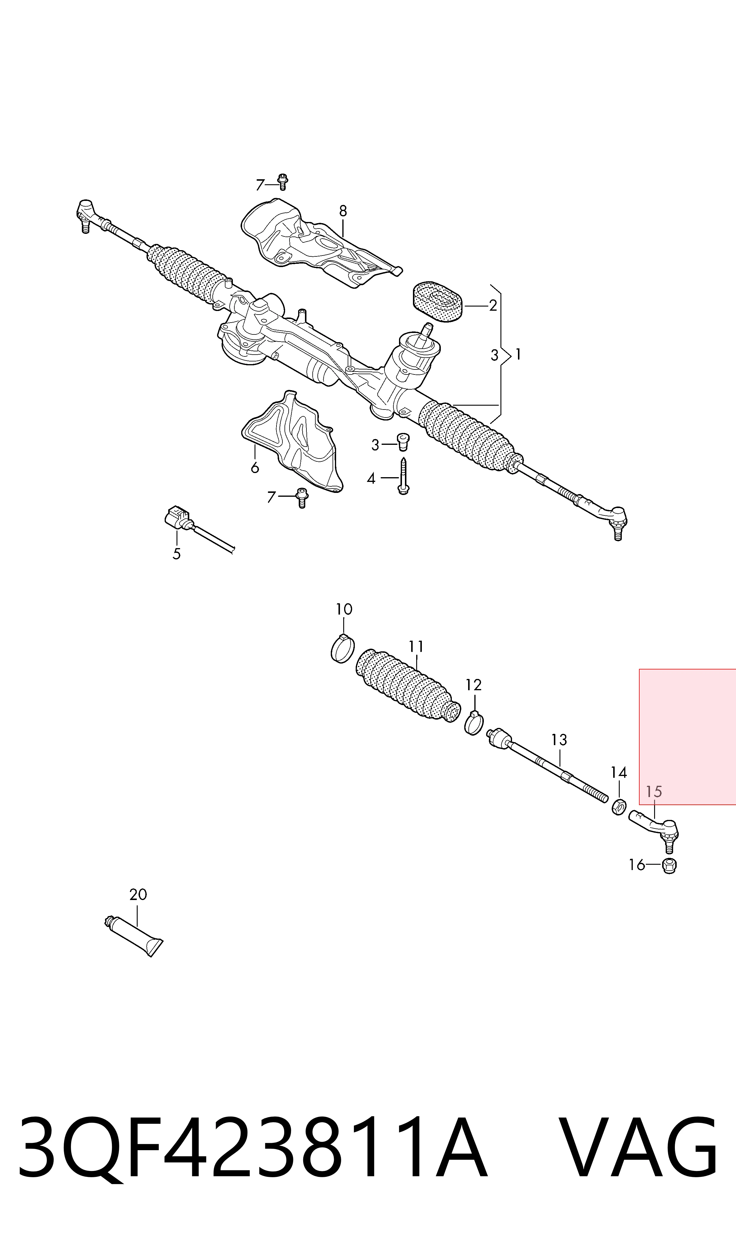 Наконечник рулевой тяги Lemforder 39703