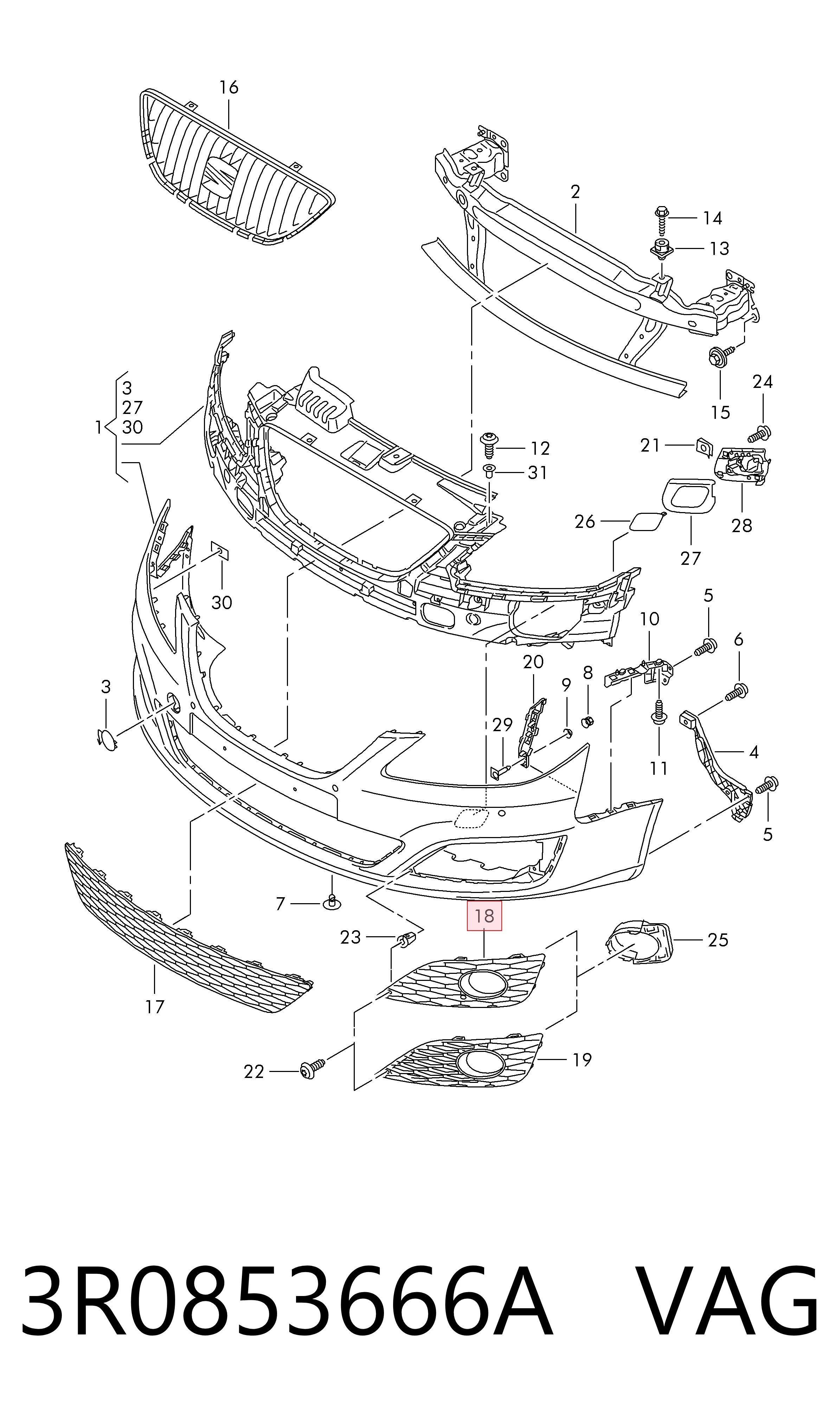 3R0853666A VAG 
