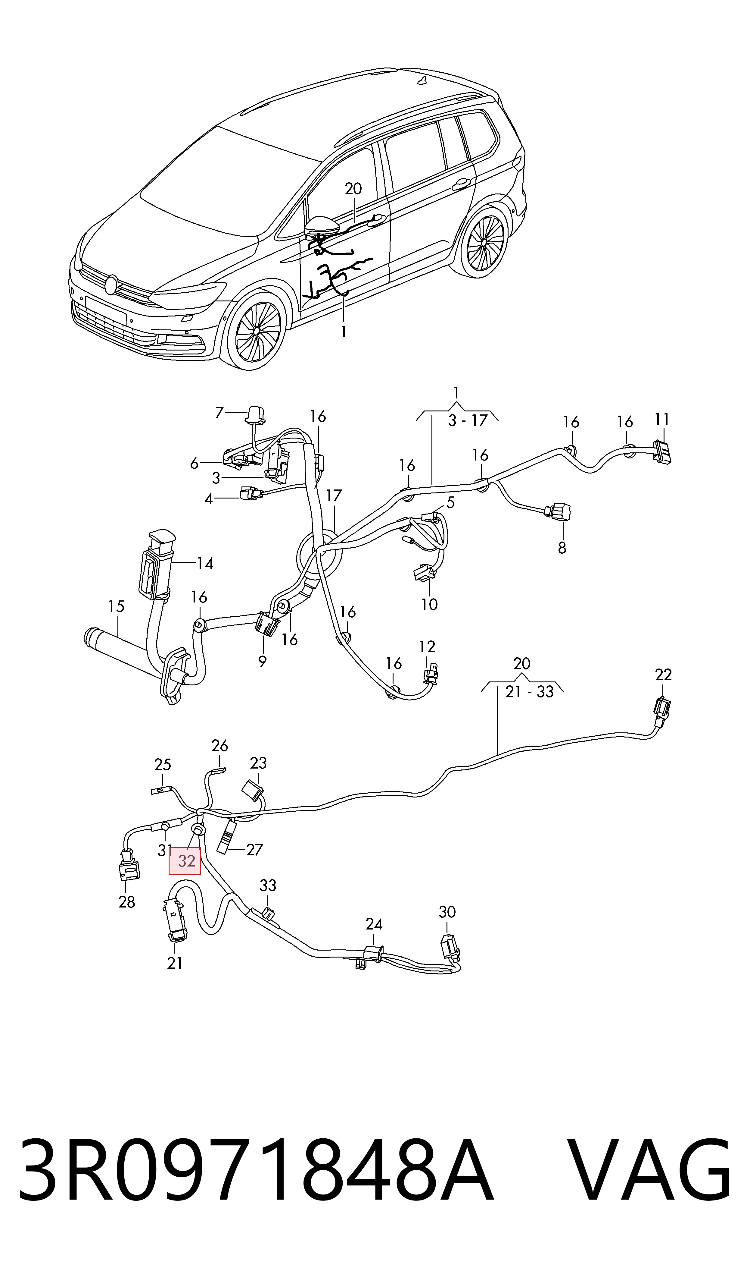 3R0971848A VAG 