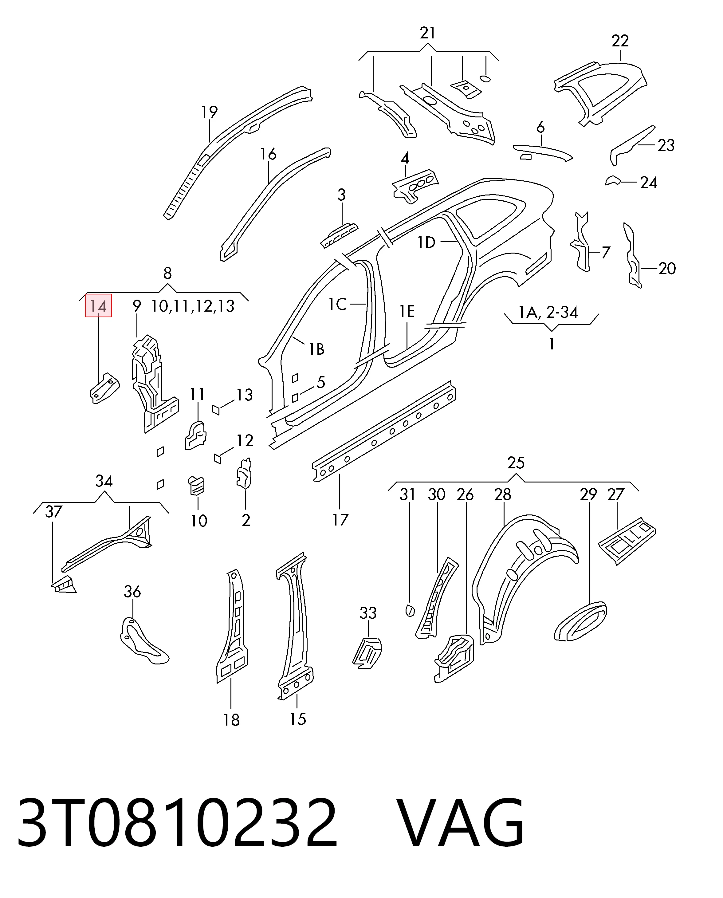 3T0810232 VAG 