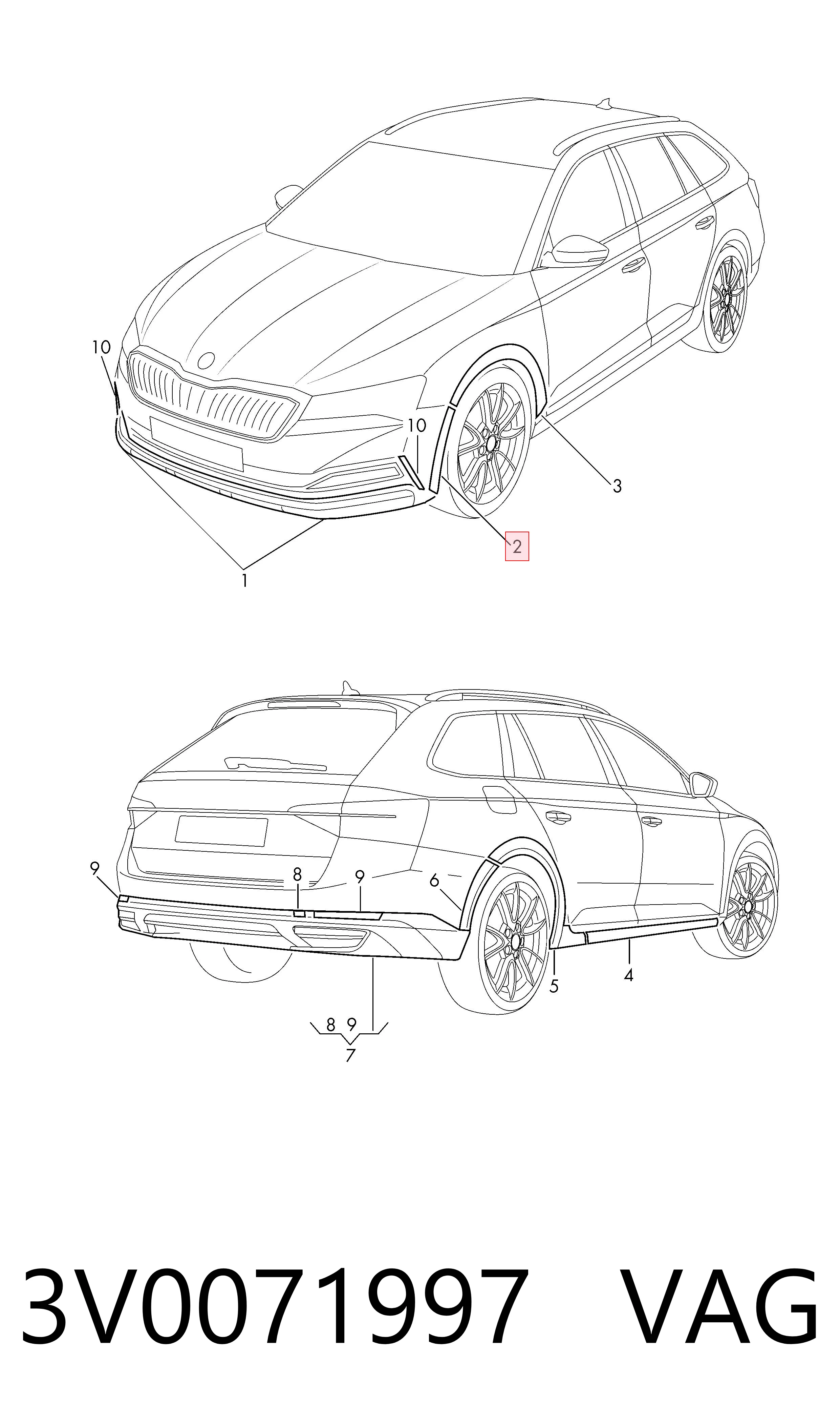 3V0071997 VAG 