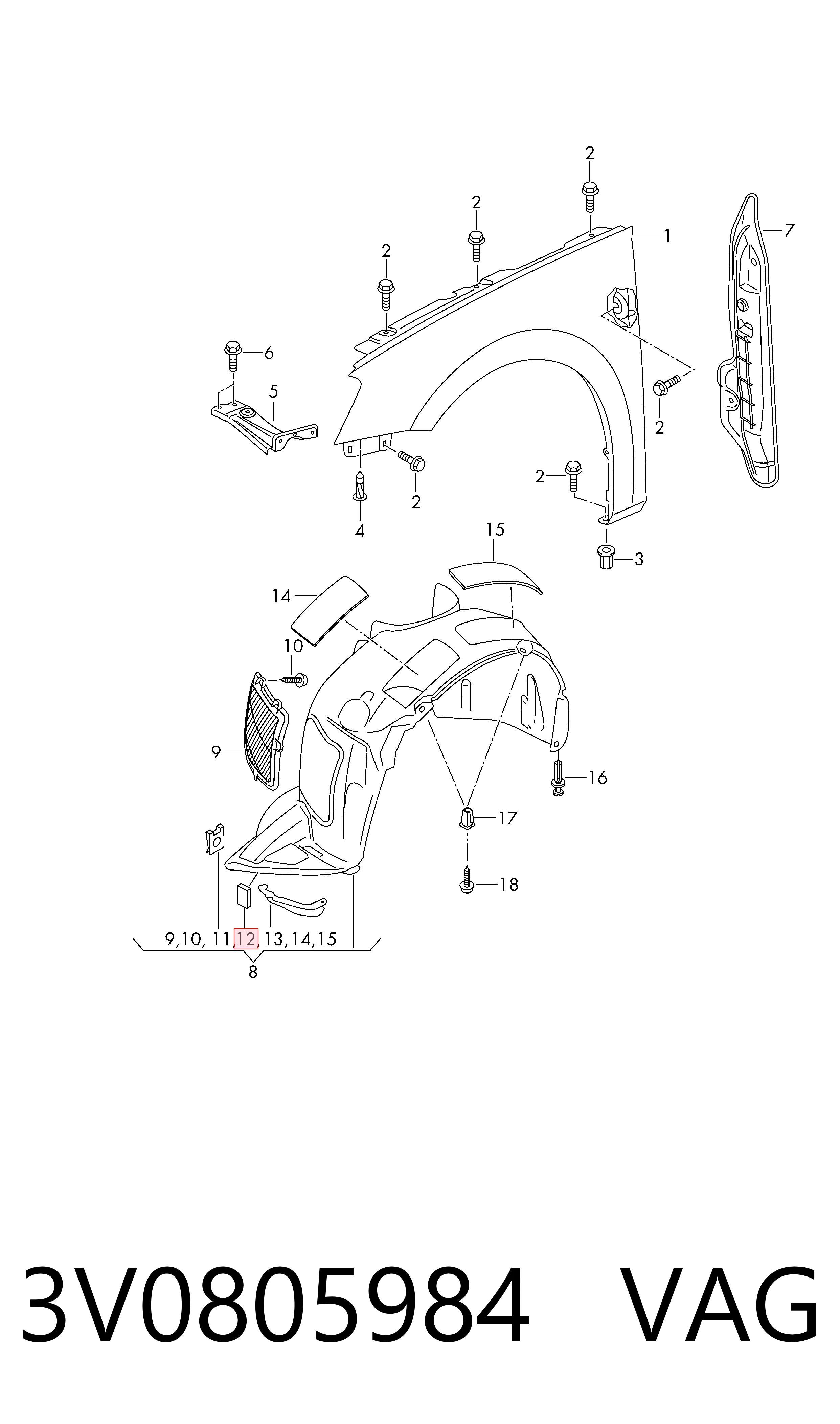3V0805984 VAG 