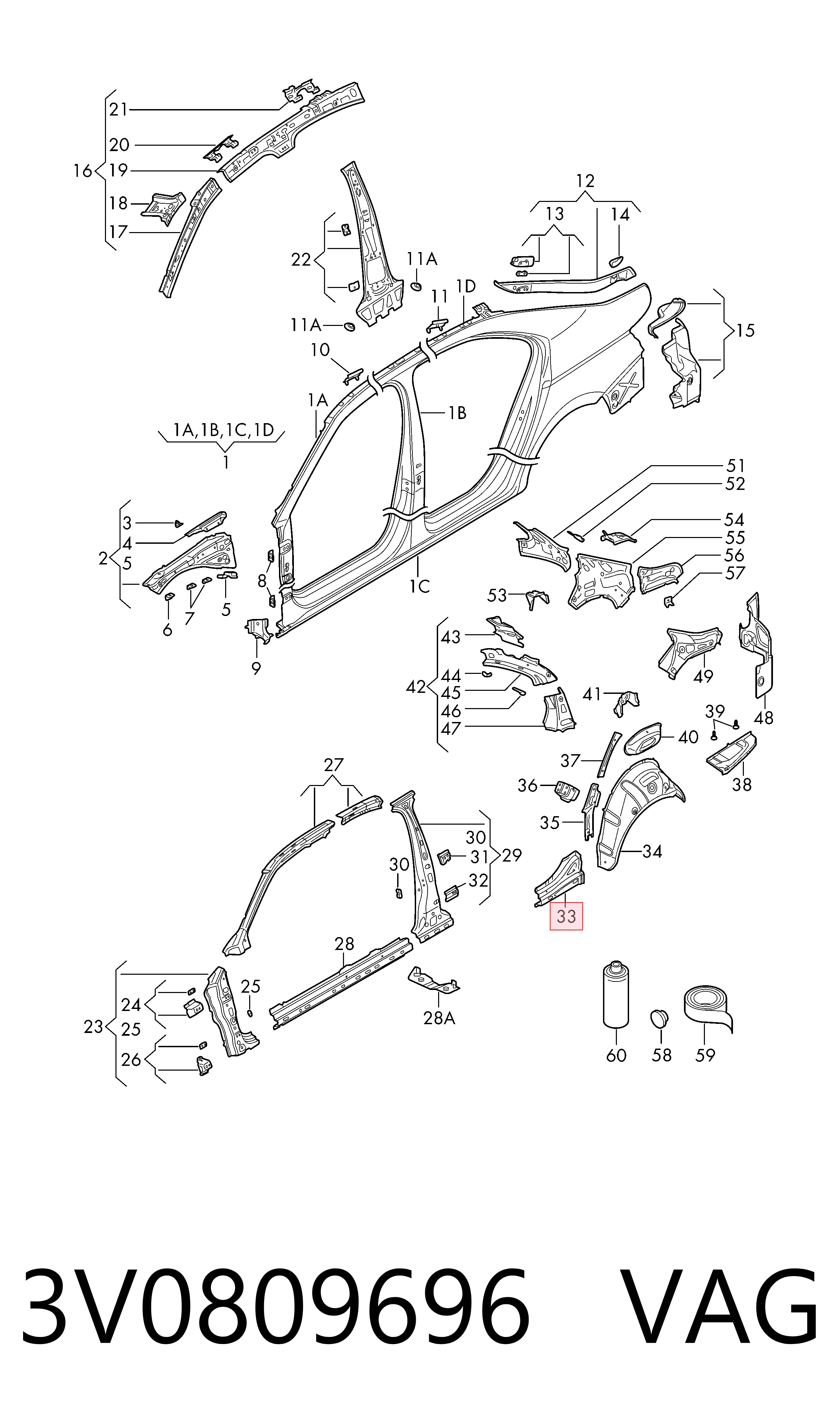 3V0809696 VAG 