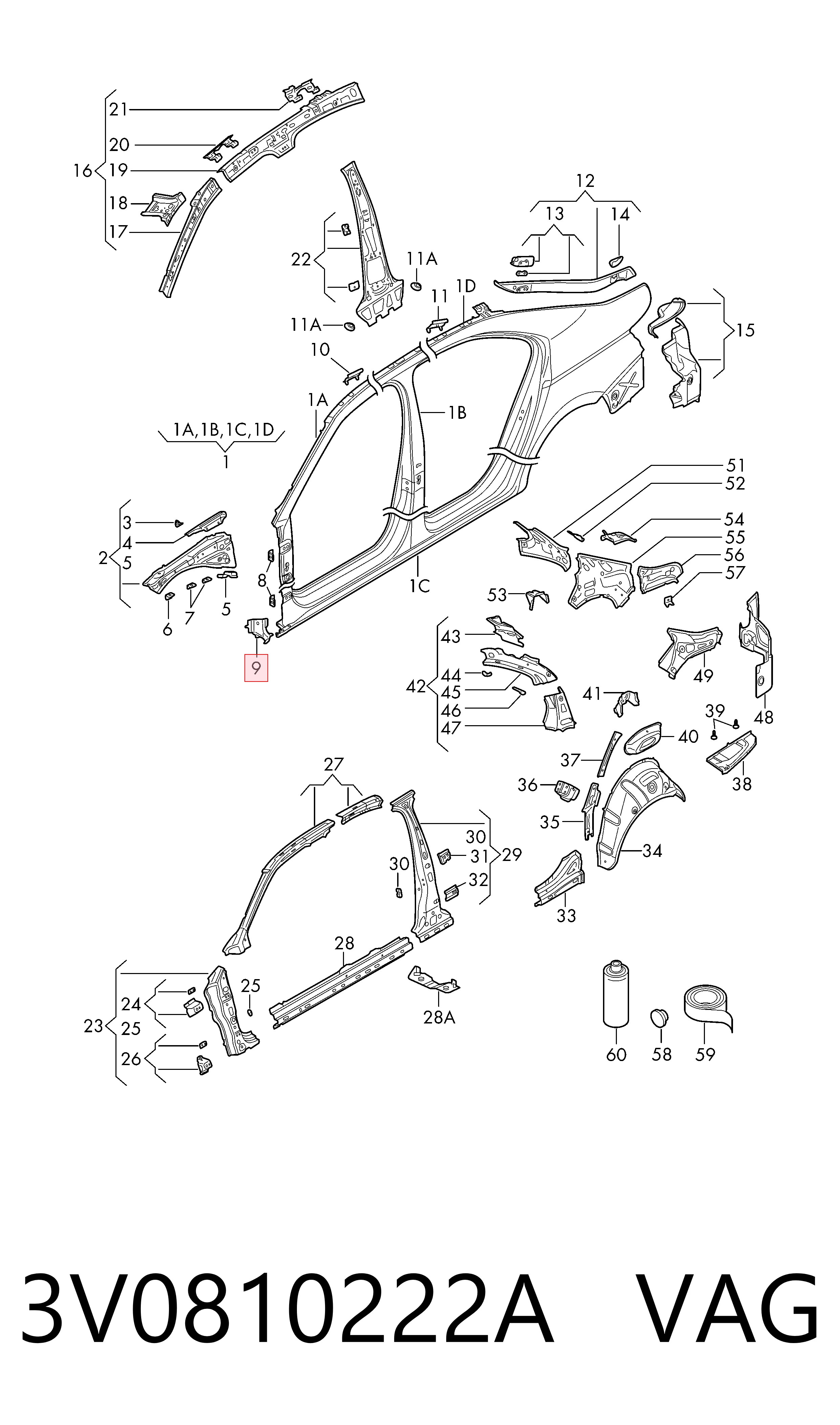 3V0810222A VAG 