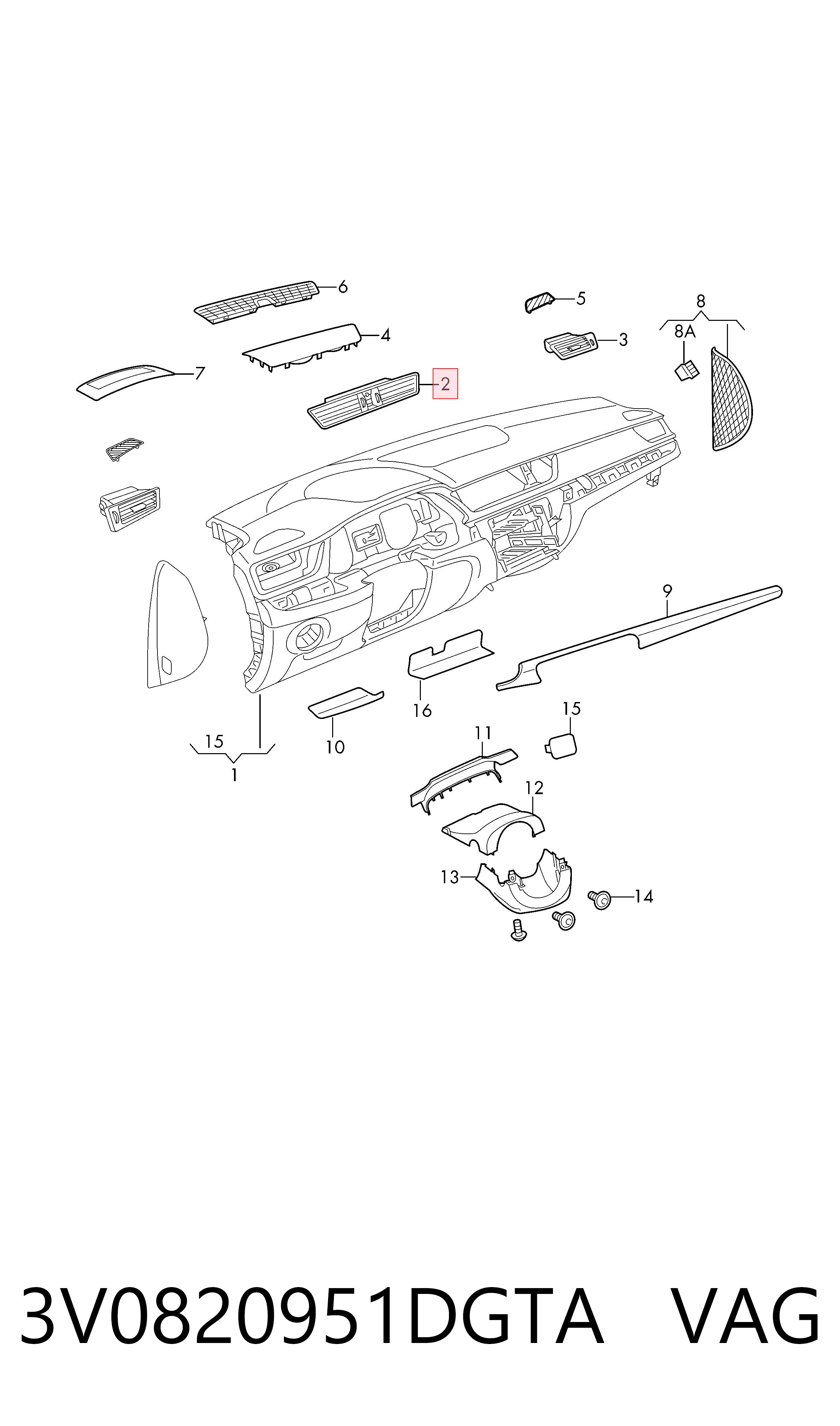 3V0820951DGTA VAG 