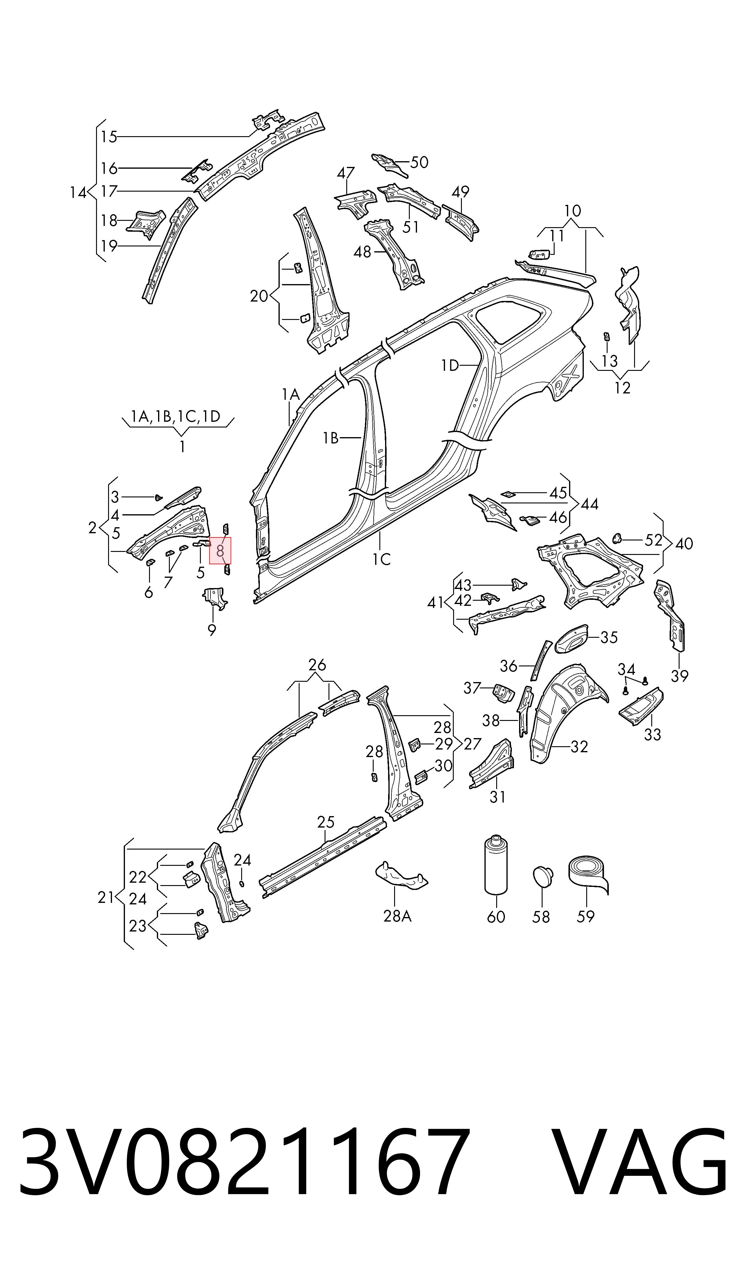 3V0821167 VAG 