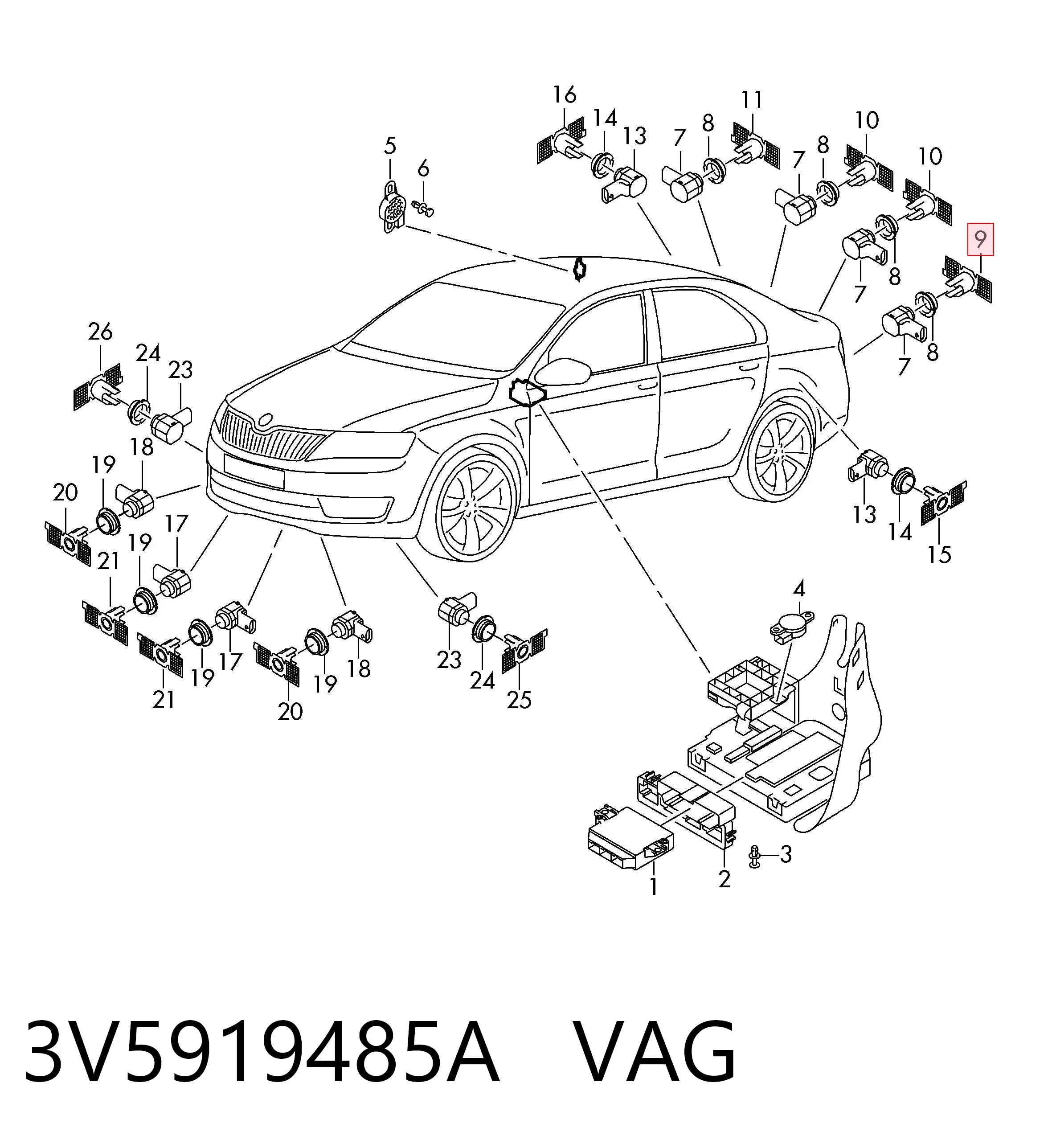 3V5919485A VAG 