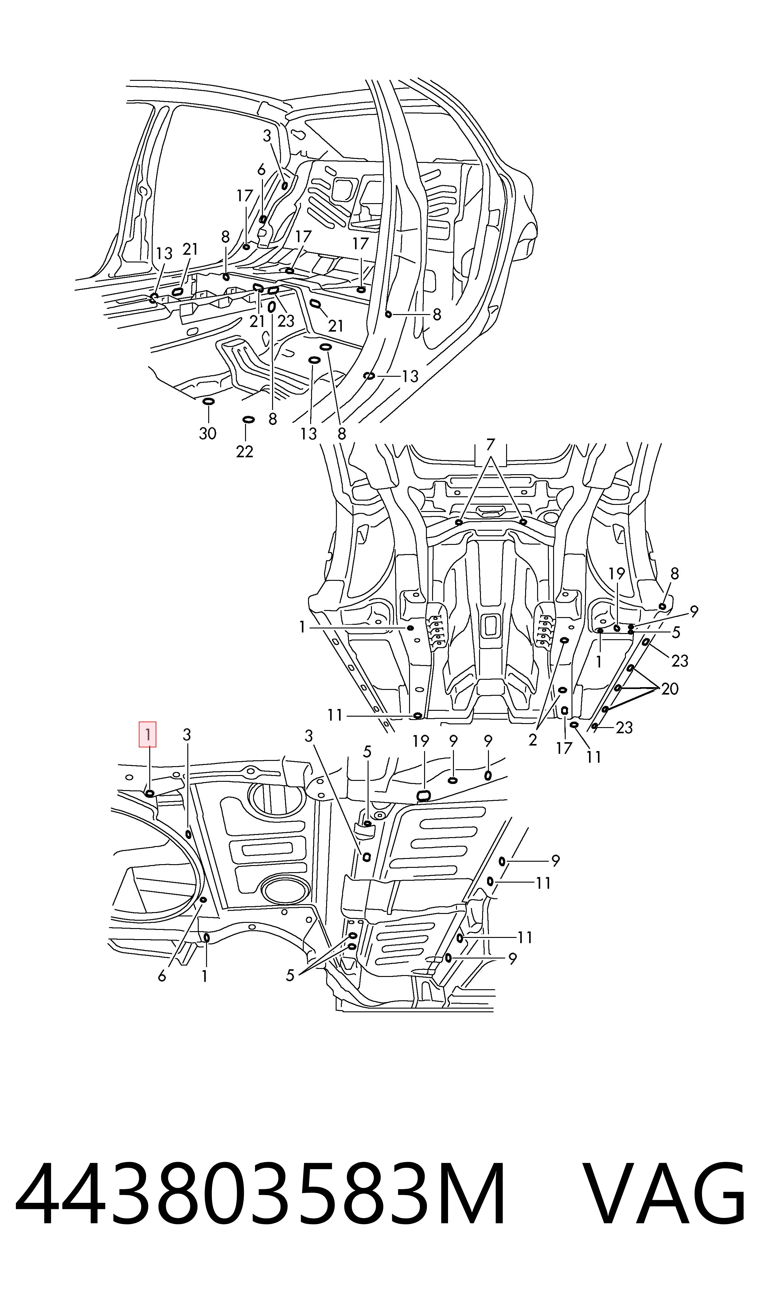  VAG 443803583M цена, от 5.86 USD