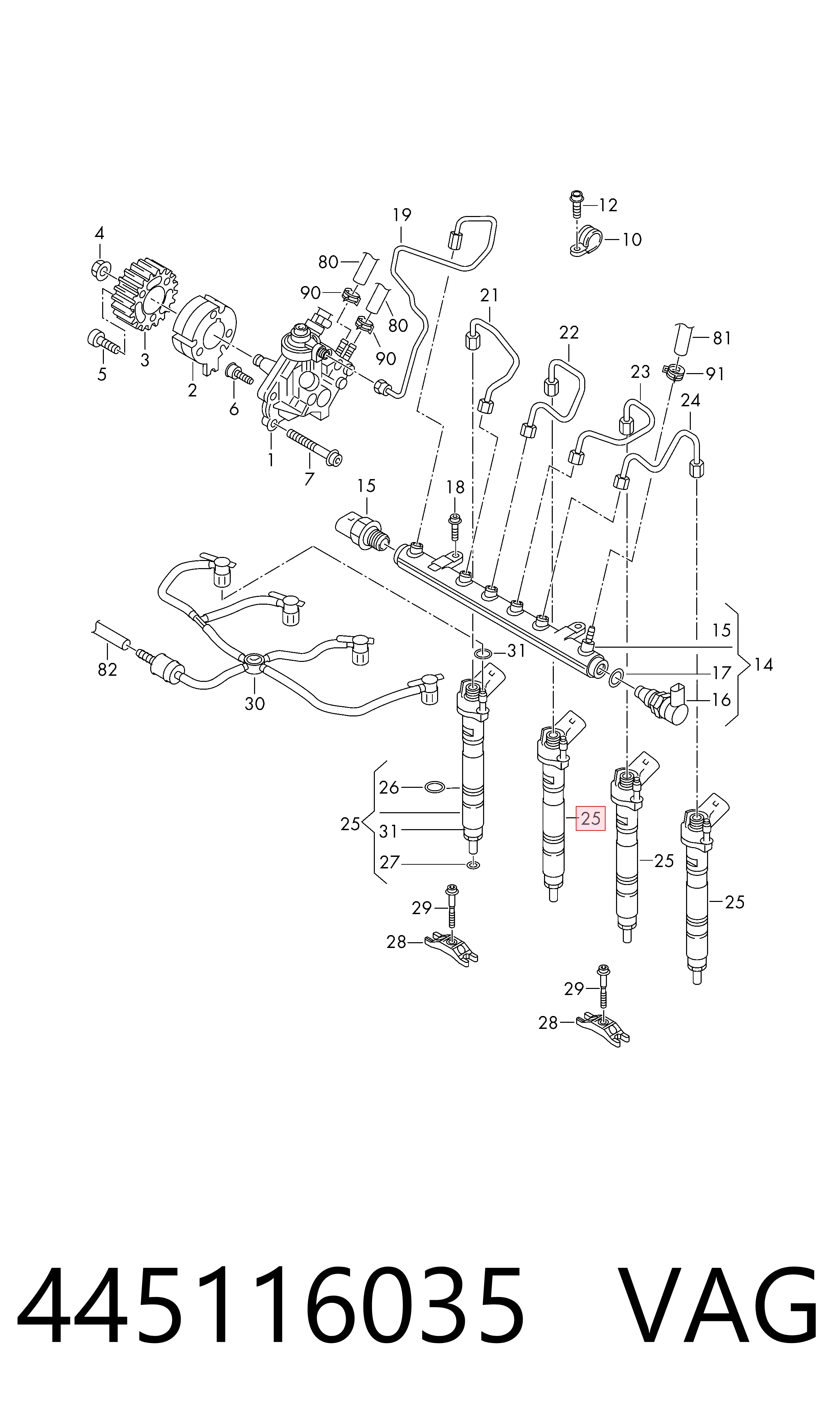 Купить 0445116034 Renault (RVI) Клапанная форсунка