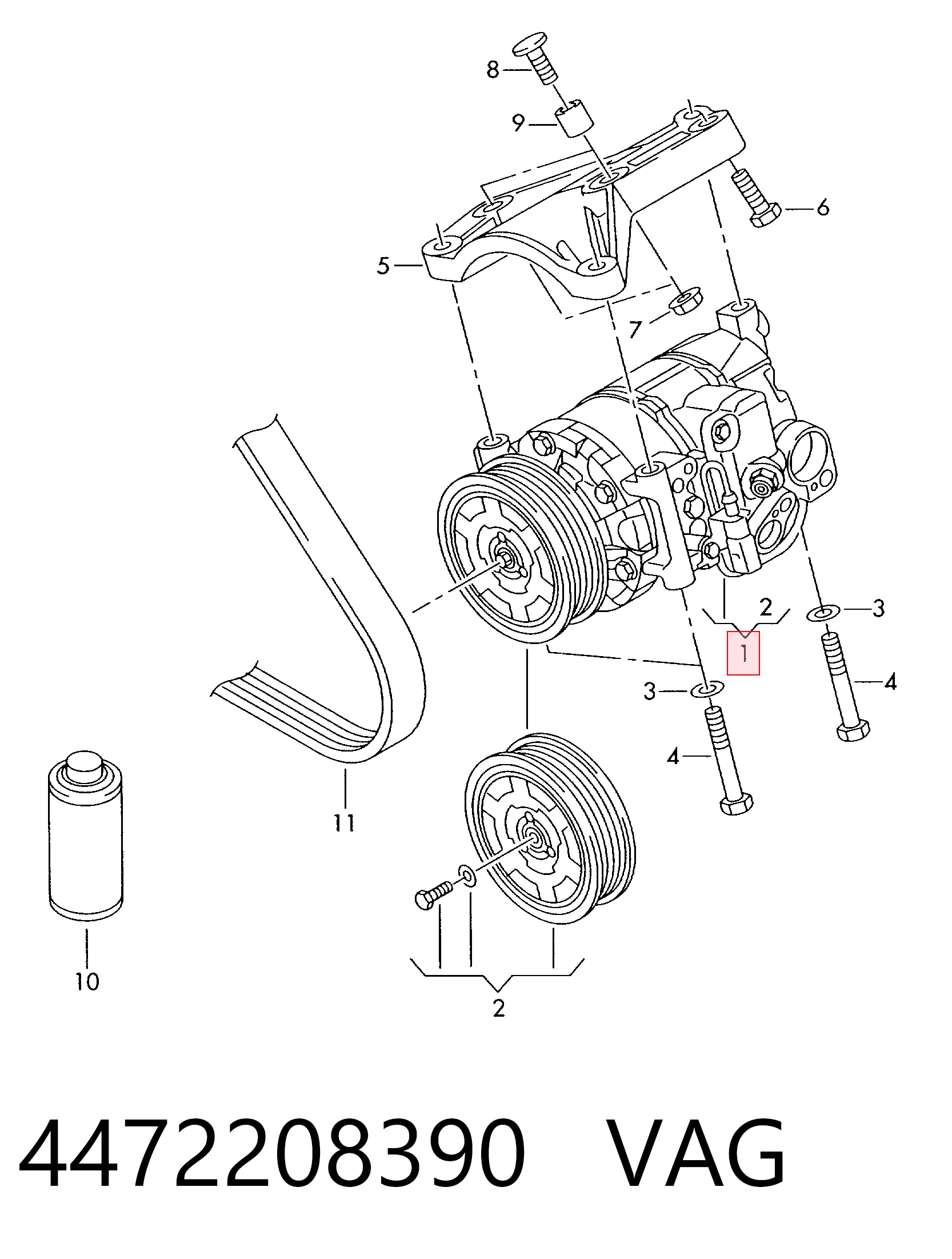 Компрессор системы кондиционирования Denso 4471805533 цена, от 151.86 USD