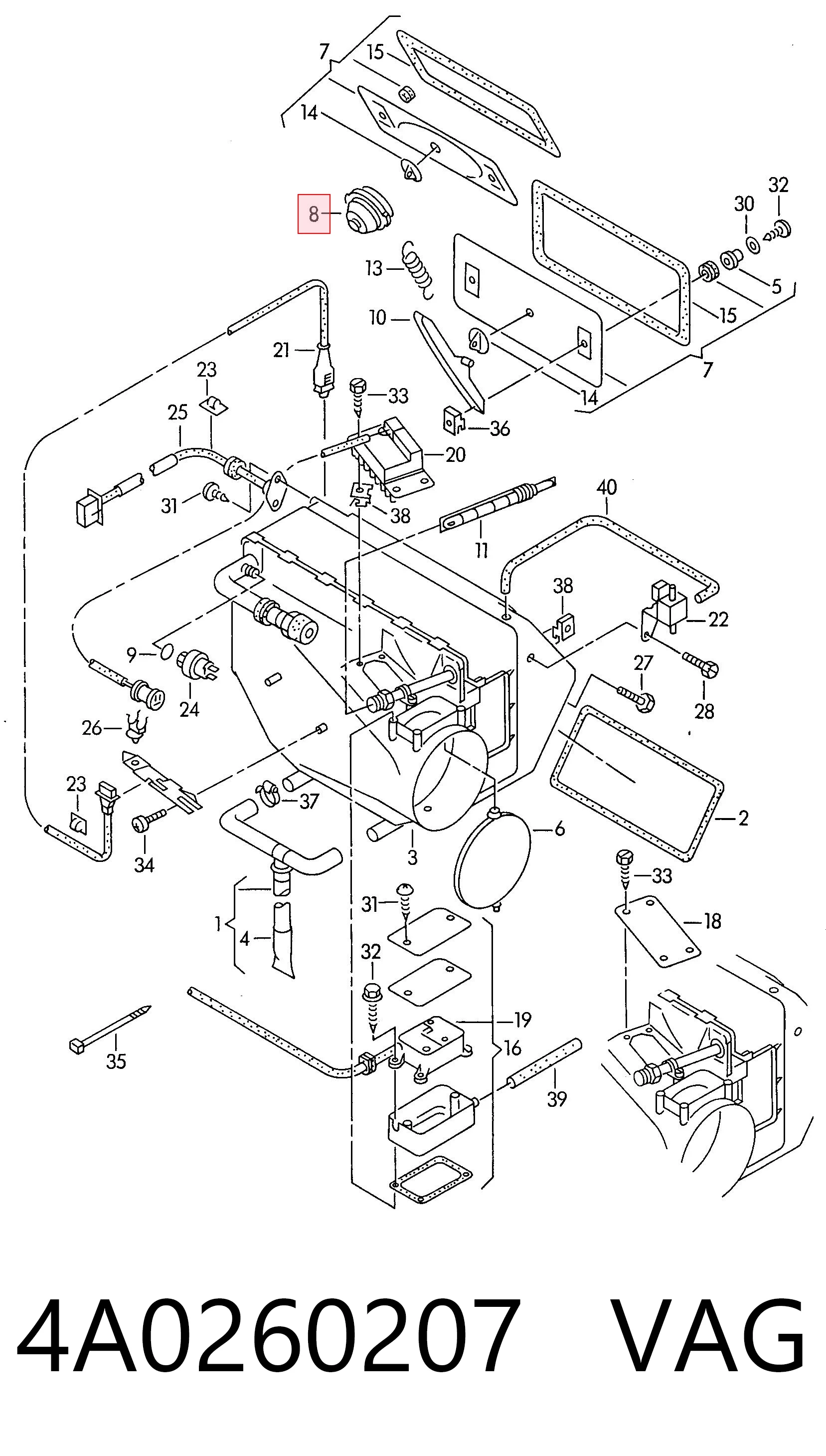 4A0260207 VAG