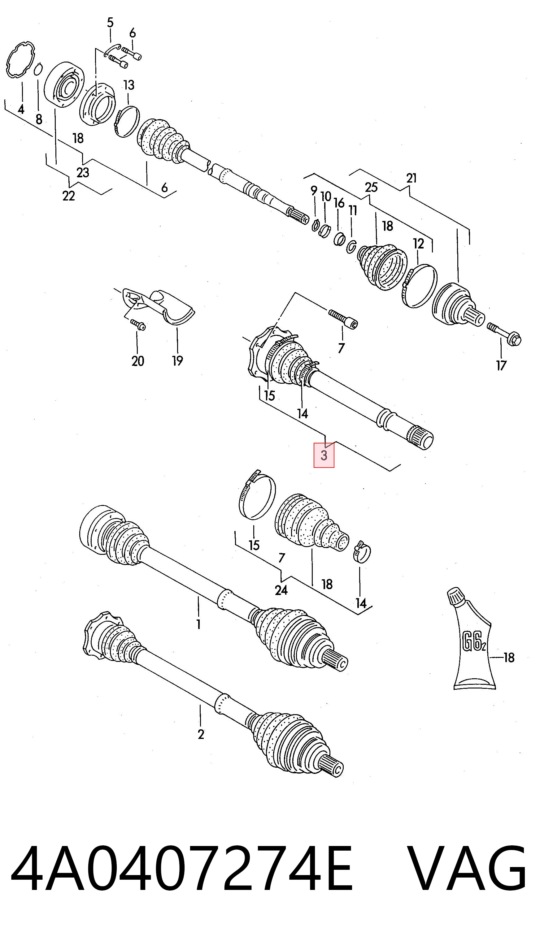 4A0407274E VAG