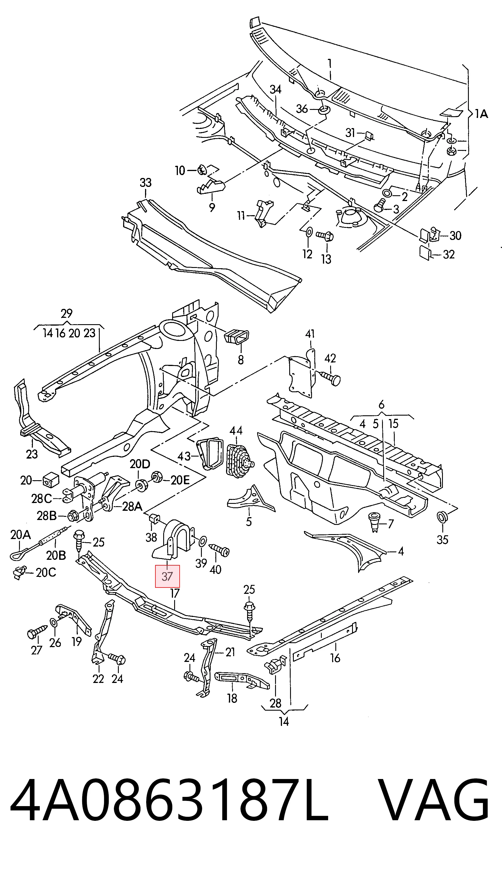 4A0863187L VAG