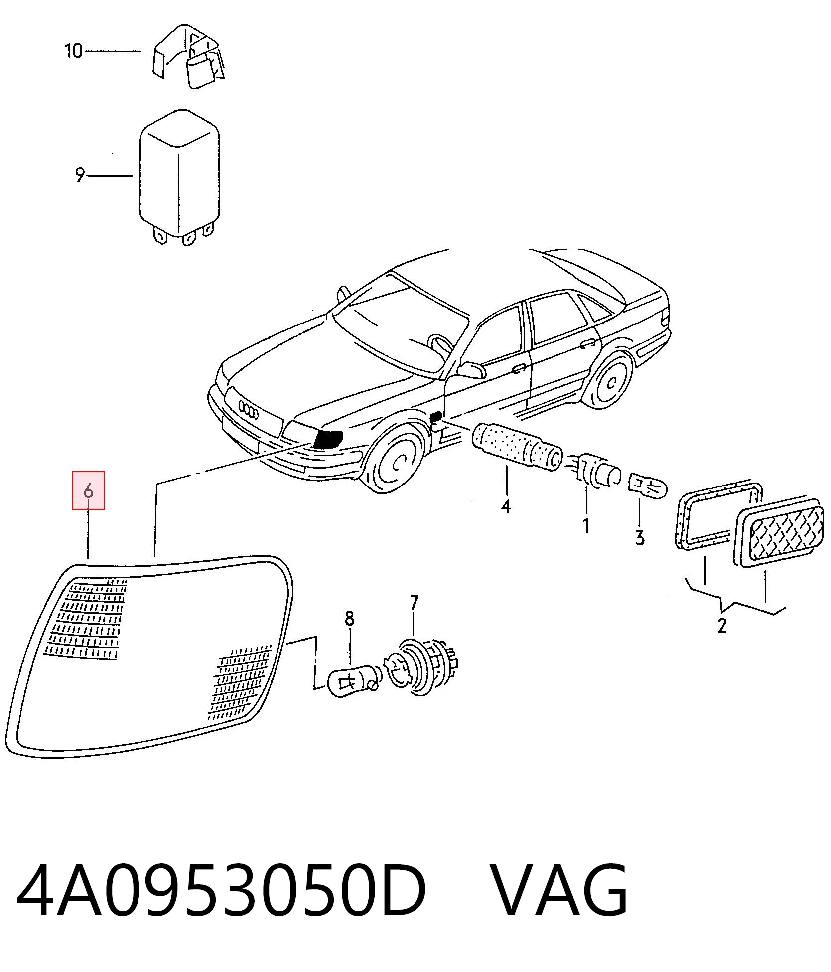 Купить FP0013K2T TYC Указатели поворота (передние)