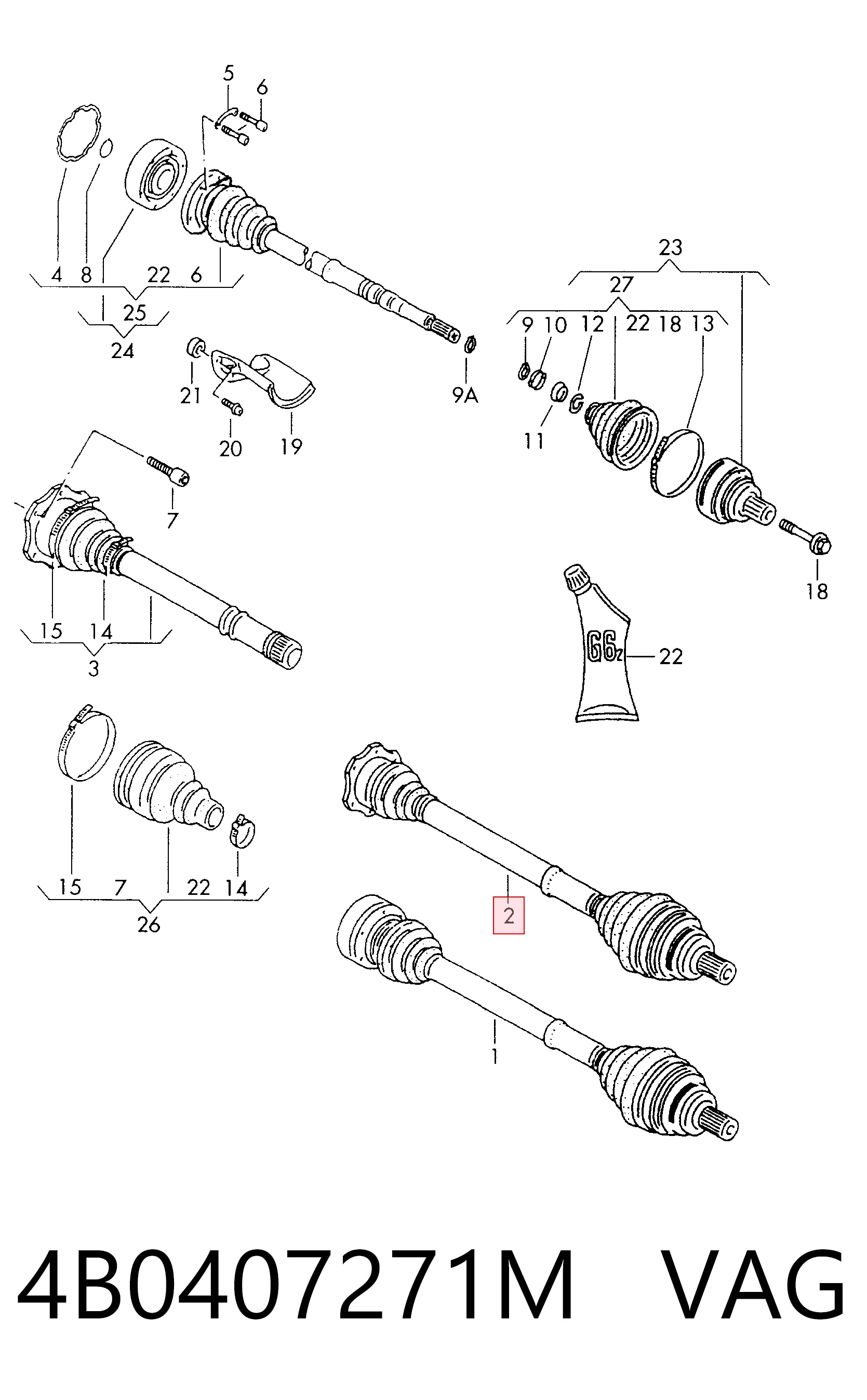Купить T78130A Polcar Привод в сборе левый