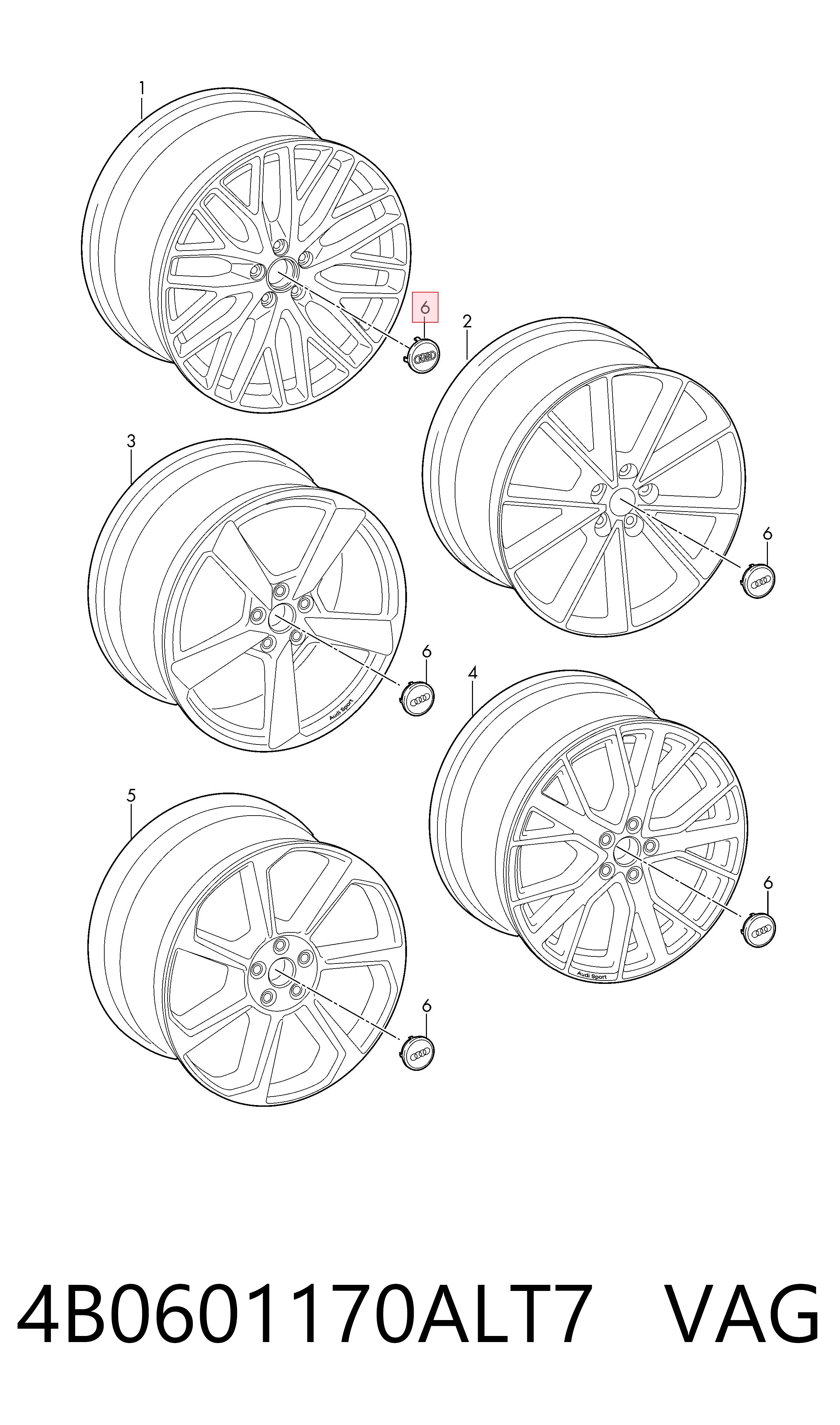 4B0601170ALT7 VAG 
