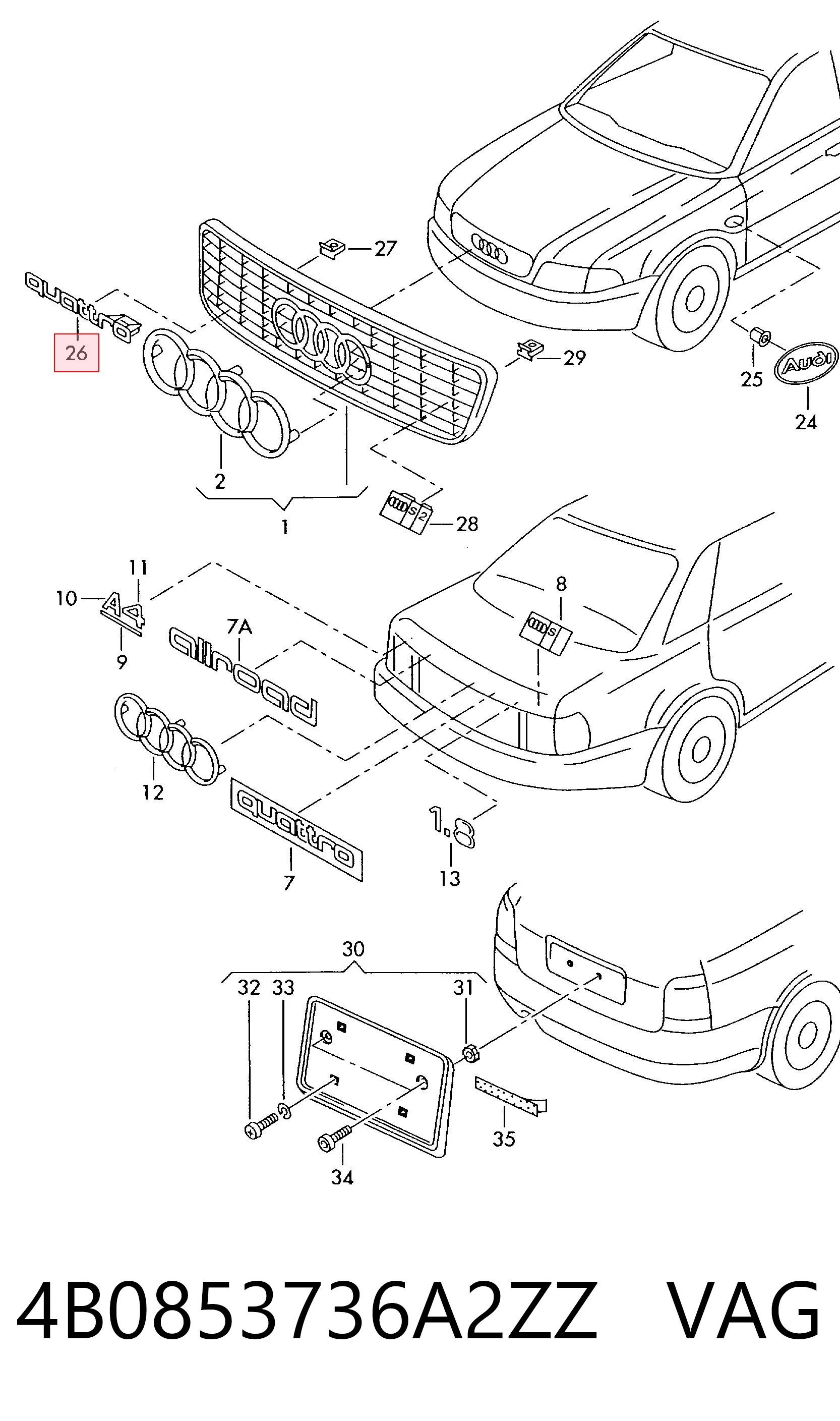 4B0853736A2ZZ VAG 