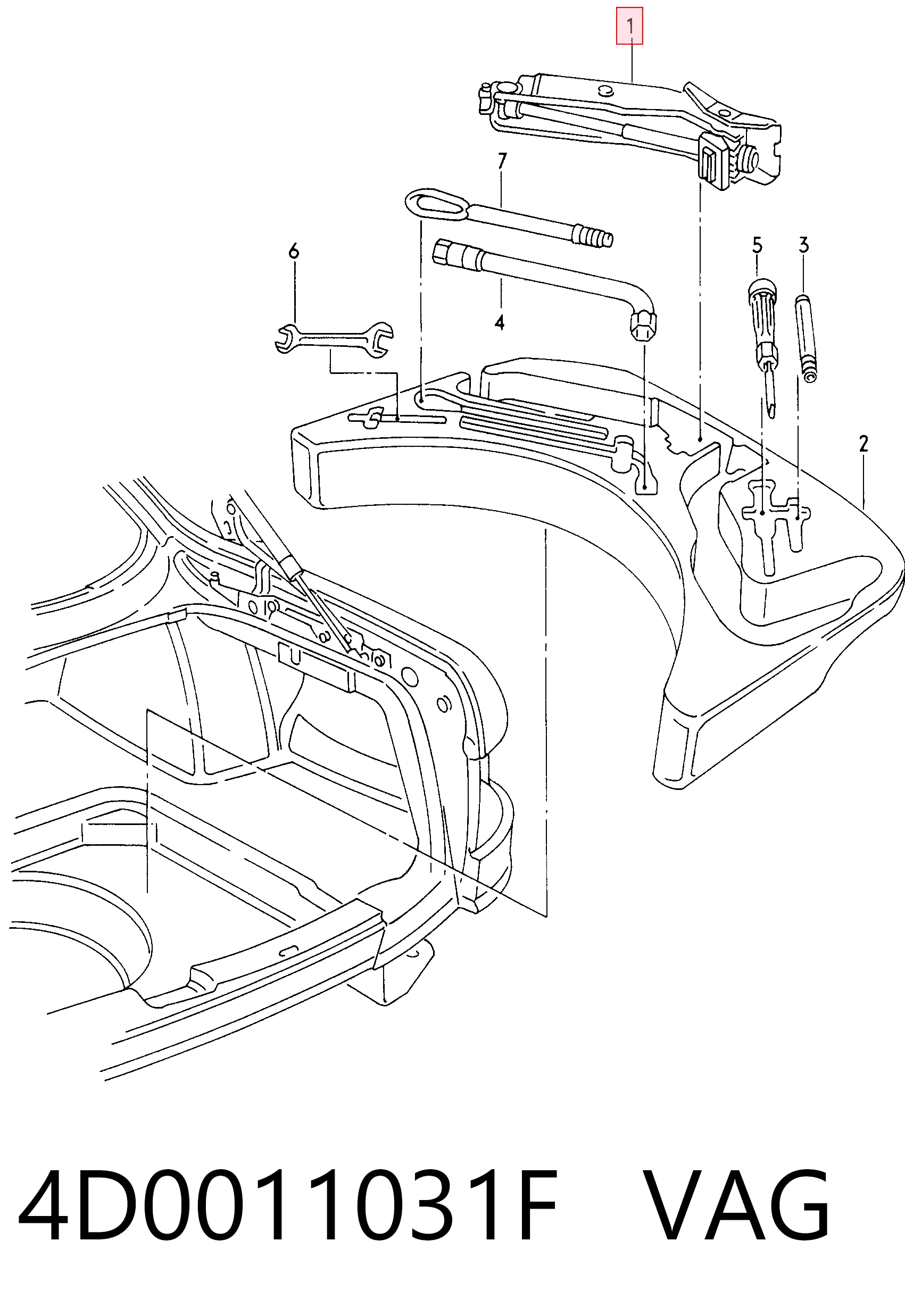4D0011031F VAG 