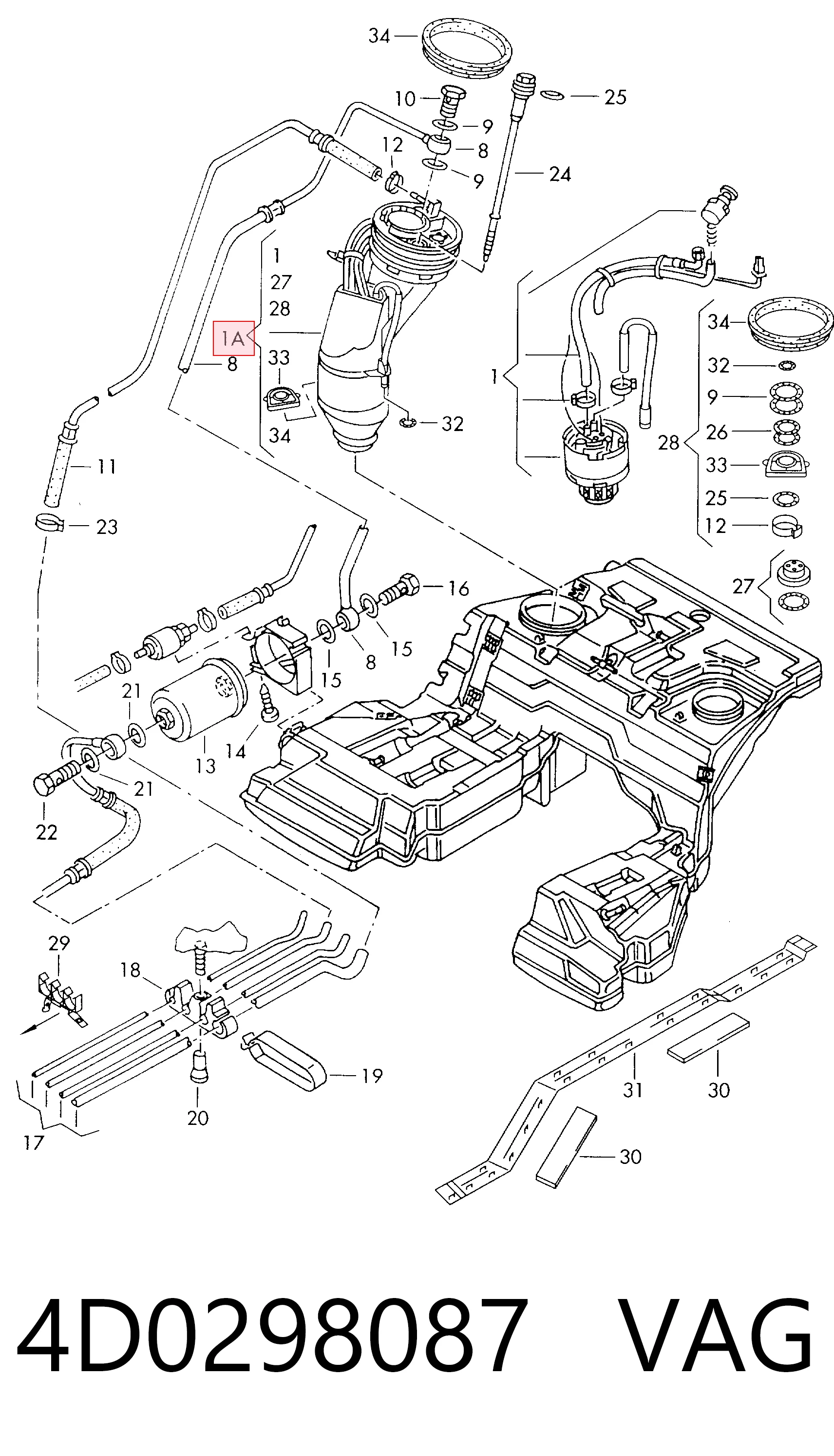 Погружной топливный насос ATS D6091C
