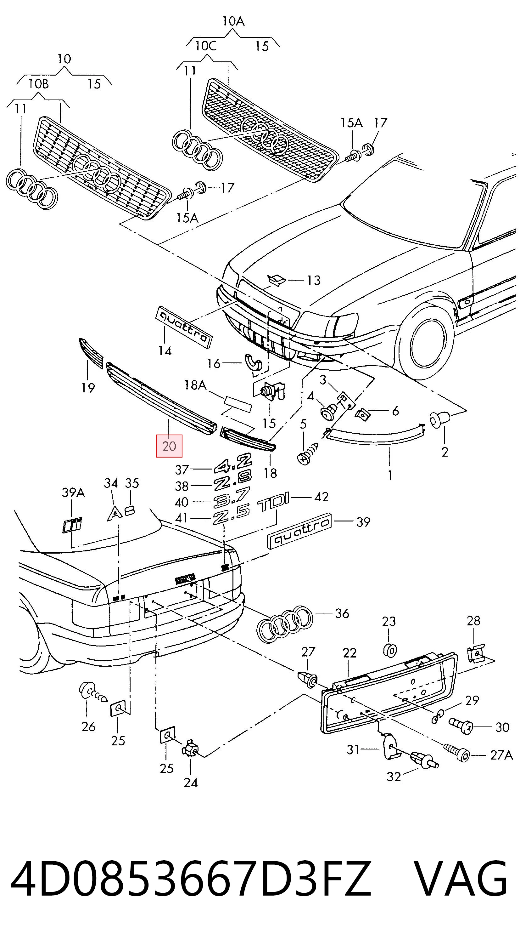 4D0853667D3FZ VAG