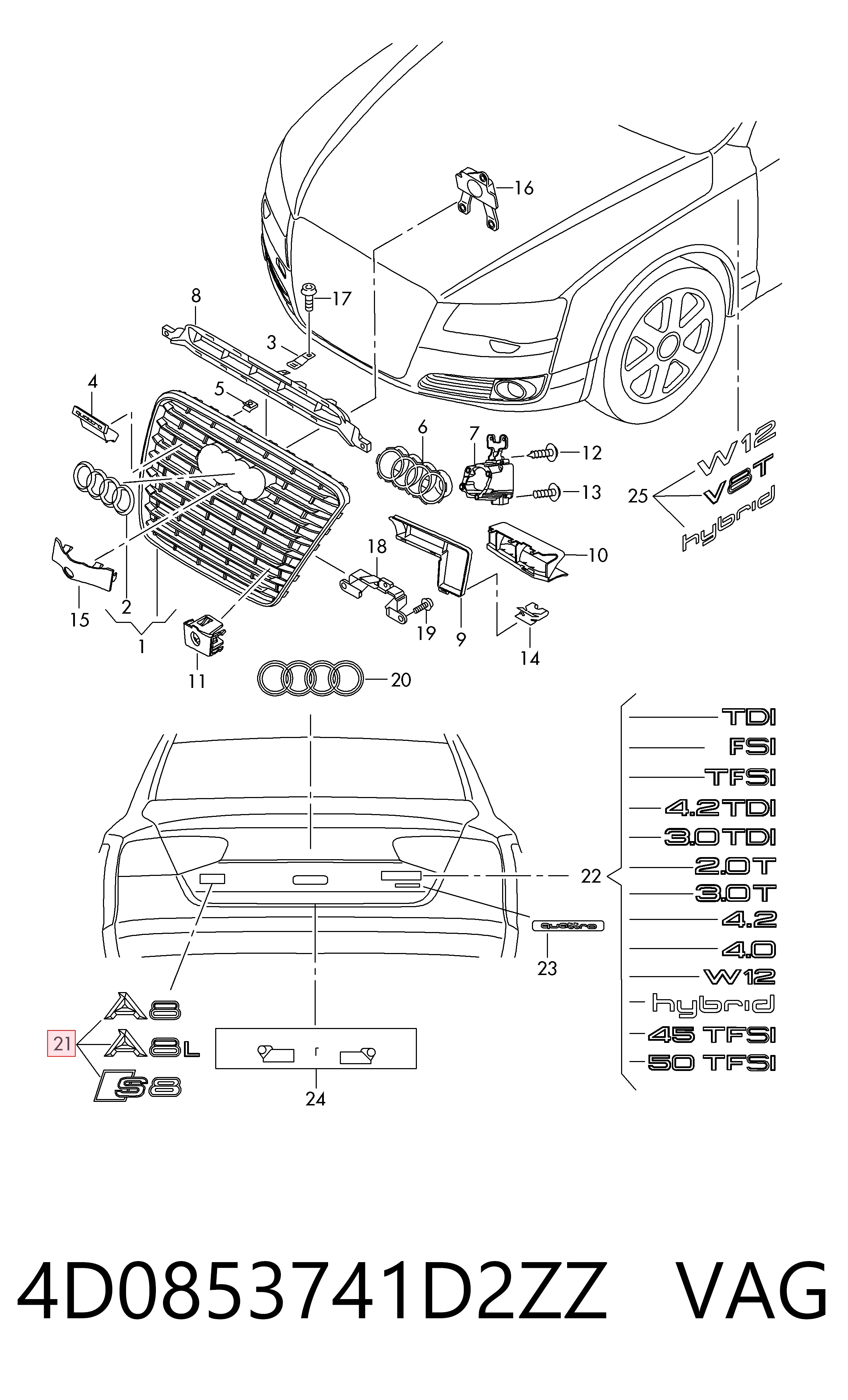 4D0853741D2ZZ VAG 