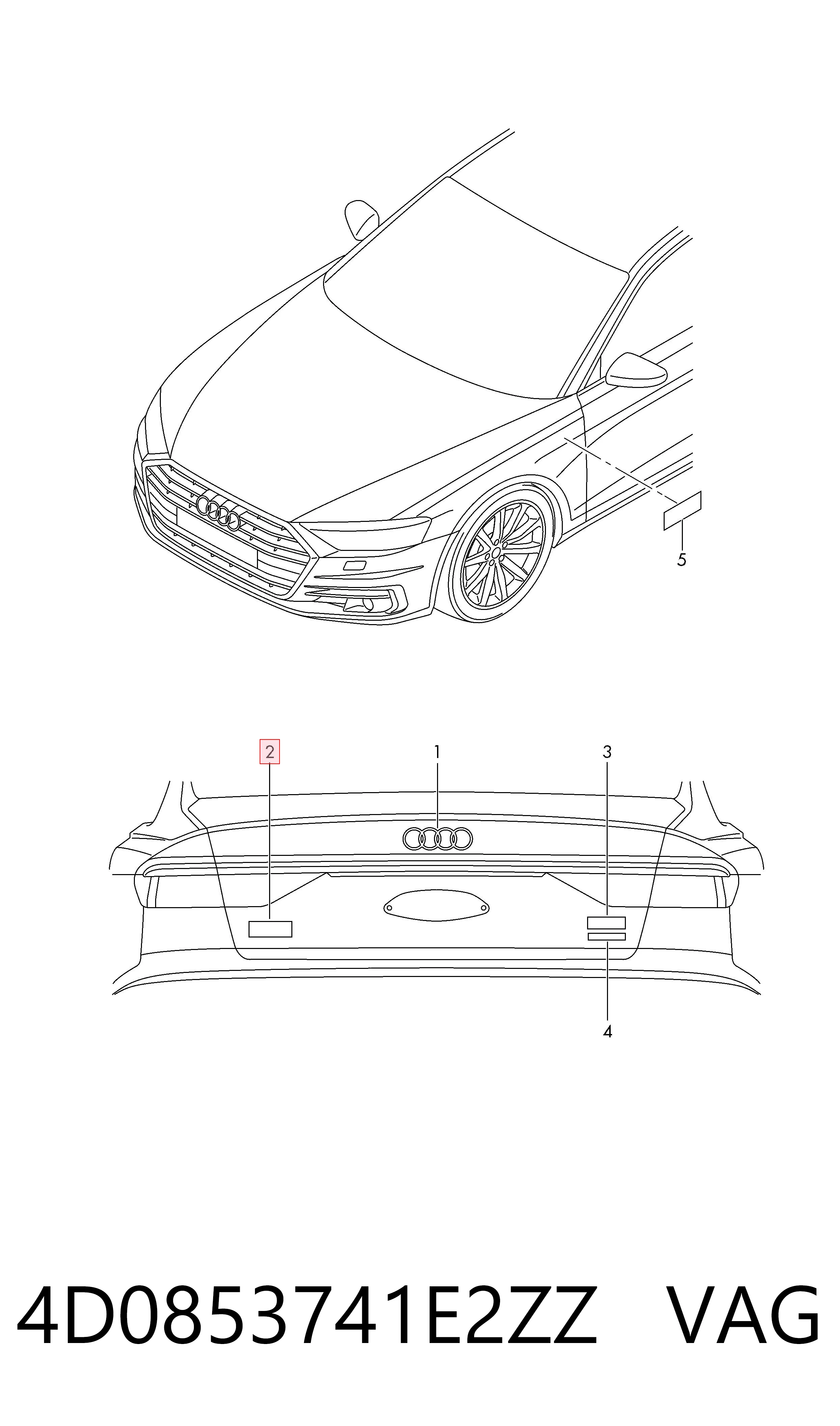  VAG 4D0853741E2ZZ цена, от 12.67 USD