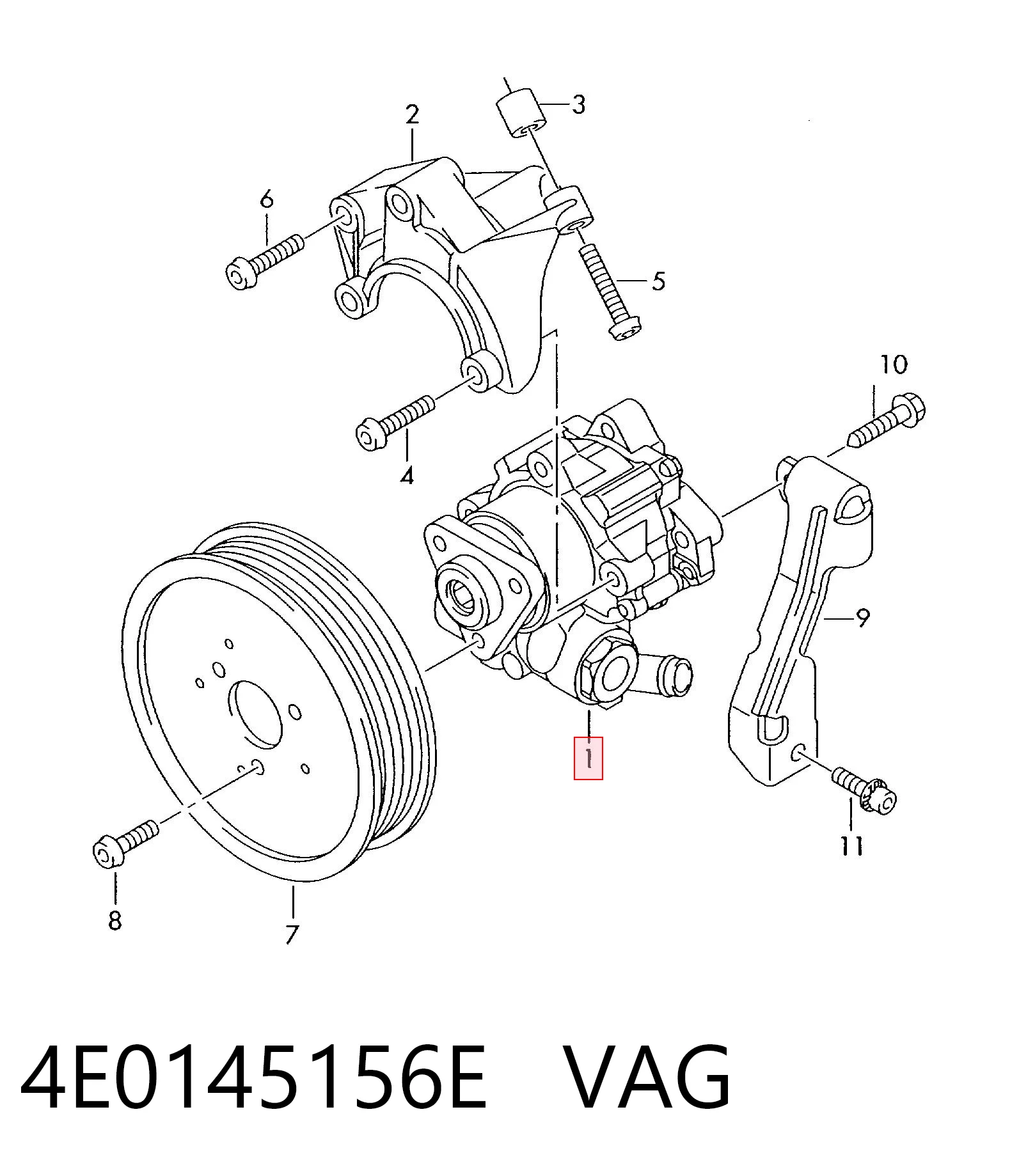 4E0145156E VAG ГУР руля